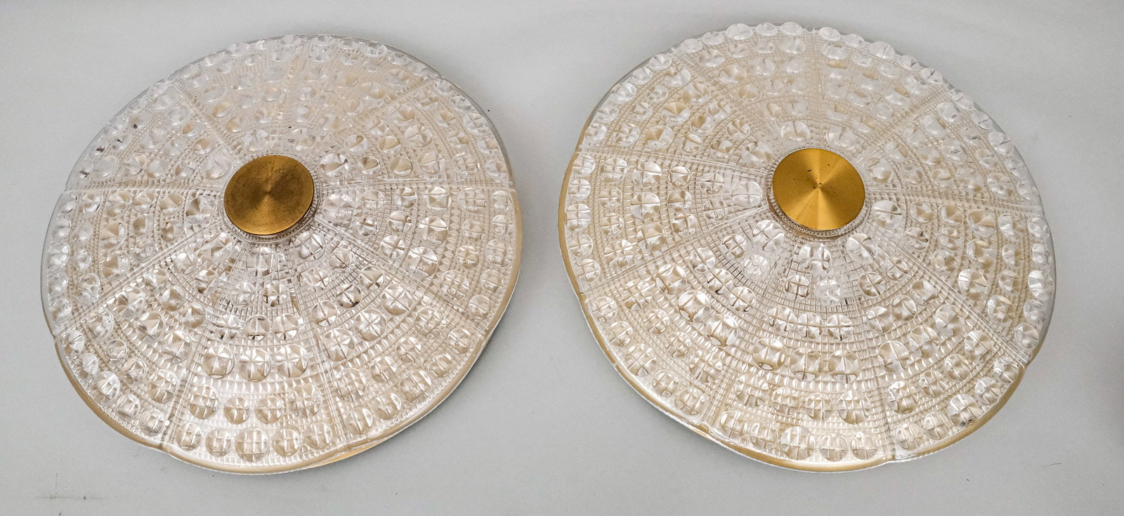 Pair Round Fagerland for Orrefors Ceiling Fixtures (1 of 9)