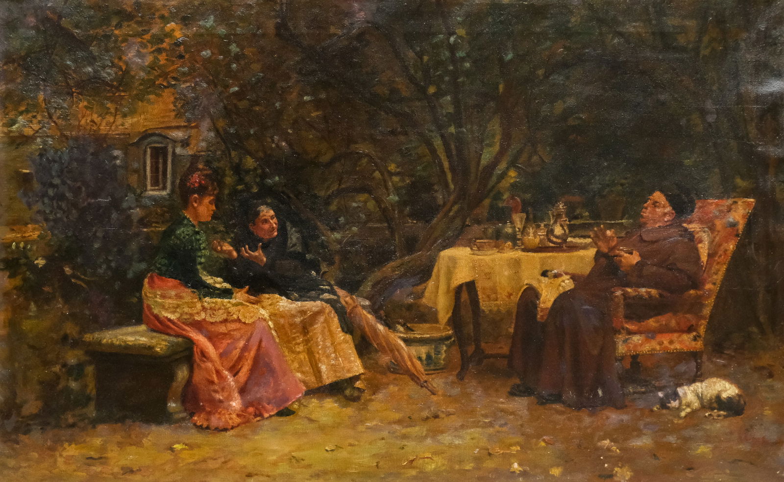 European School, Scene in the Garden (1 of 5)