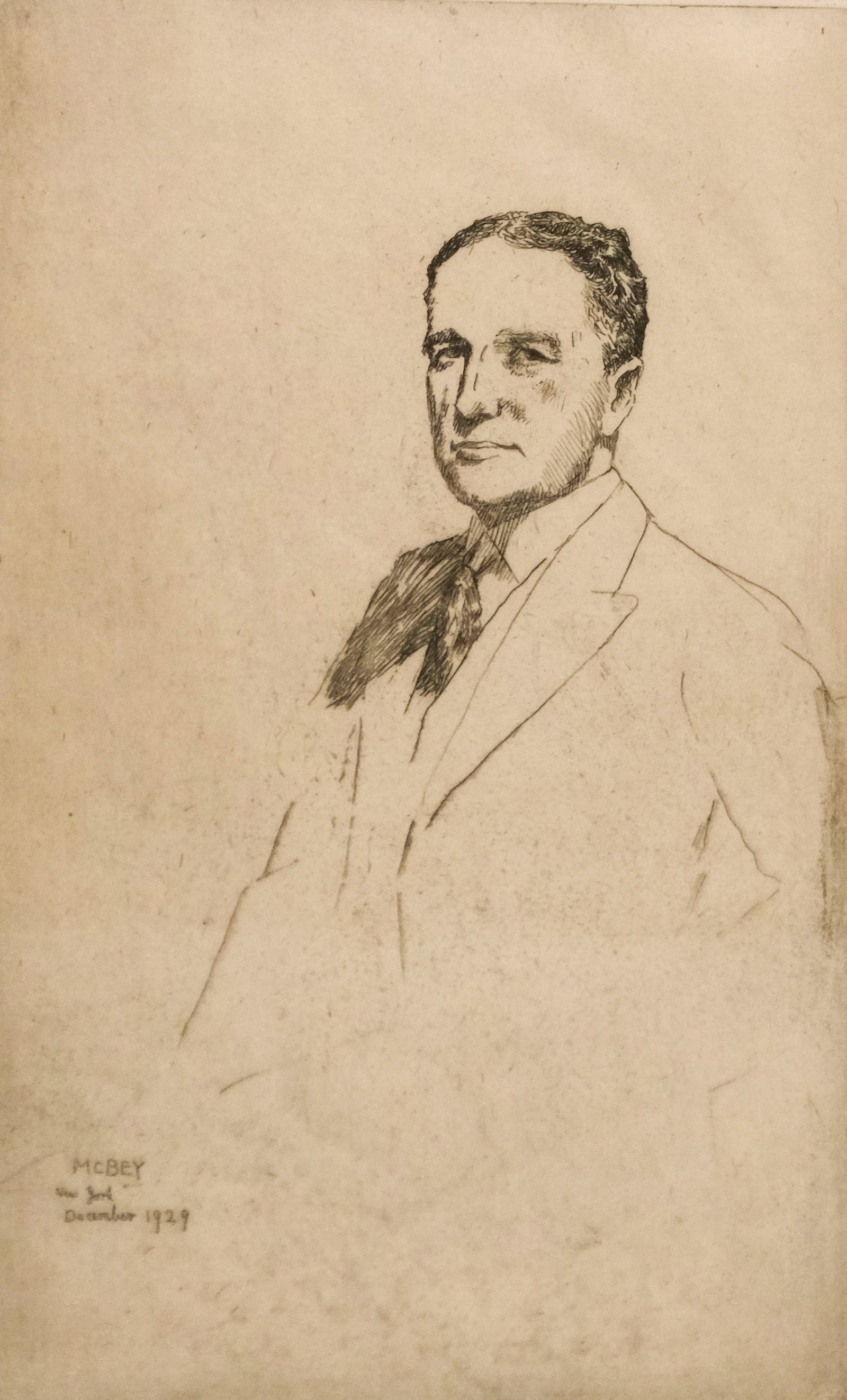 James McBey, "Portrait of George Willets Davison" (1 of 5)