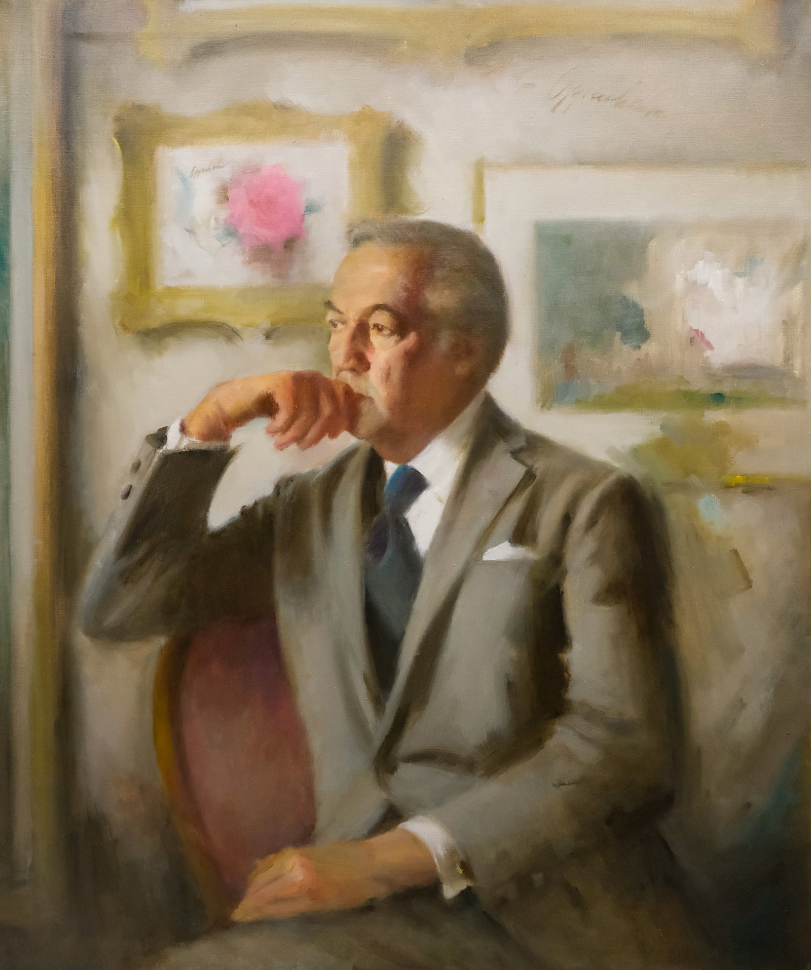 Samuel Edmund Oppenheim, "Self-Portrait" (1 of 5)