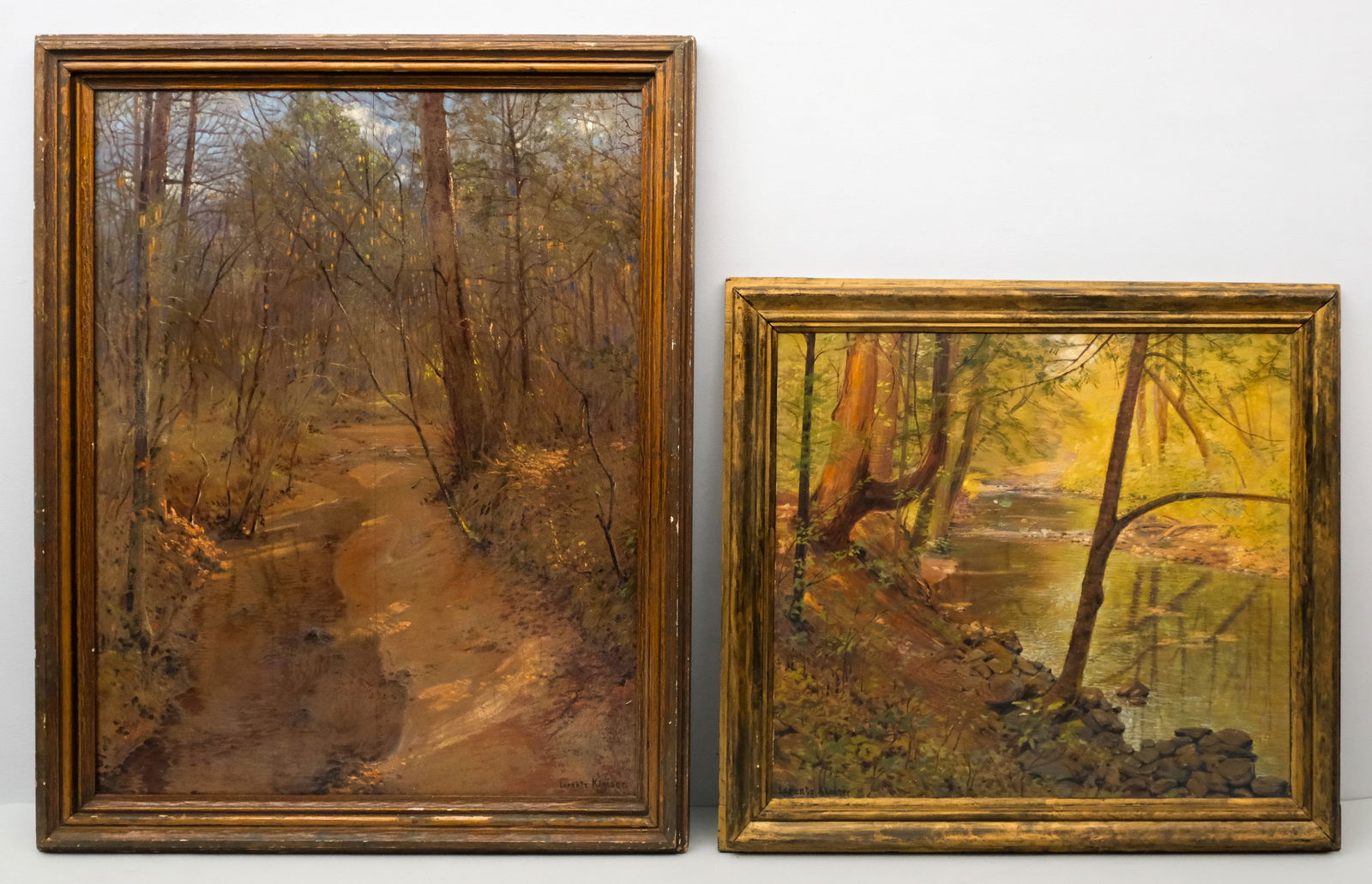 Set of Two Lorentz Kleiser Forest Scenes (1 of 11)