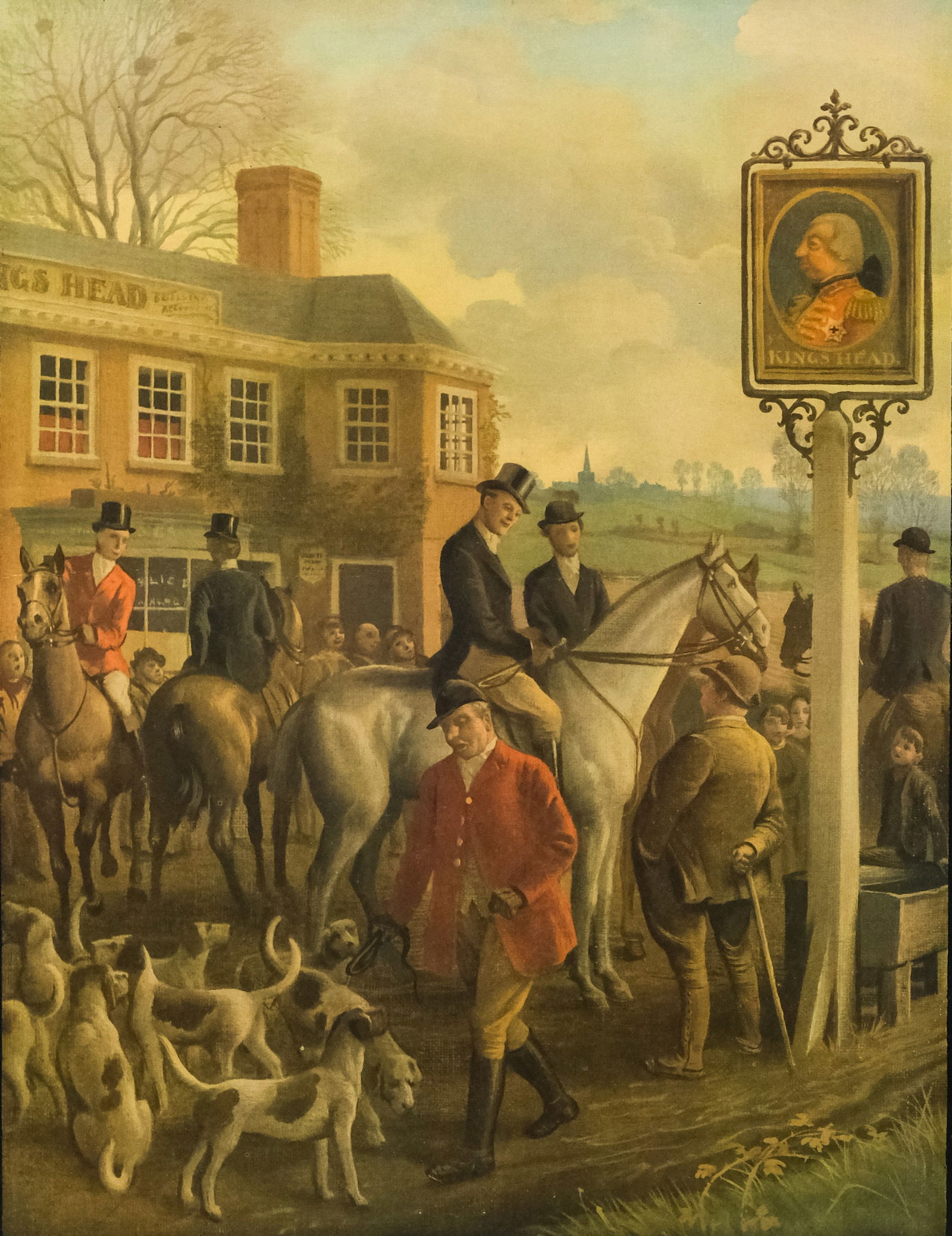 British School, King's Head Calendar Print (1 of 5)