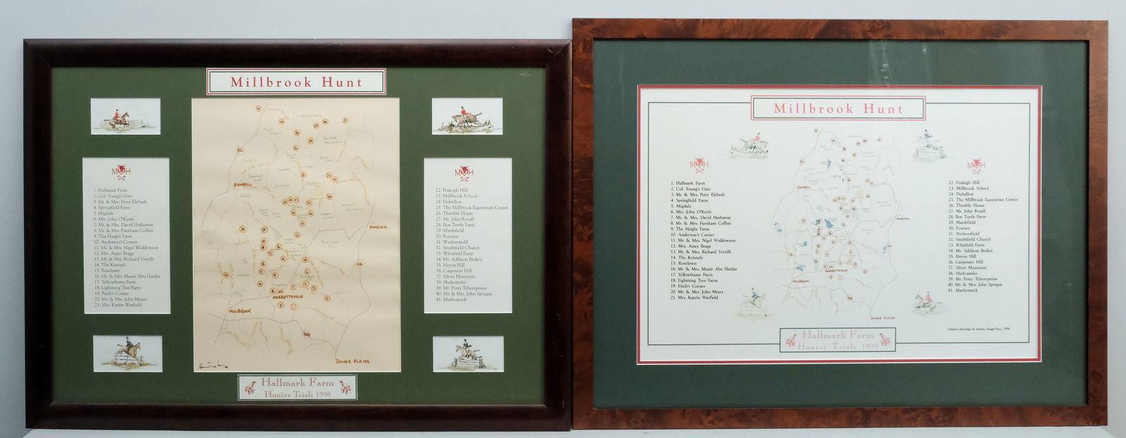 Jeremy Rugge-Price, Two Millbrook Hunt Maps (1 of 6)