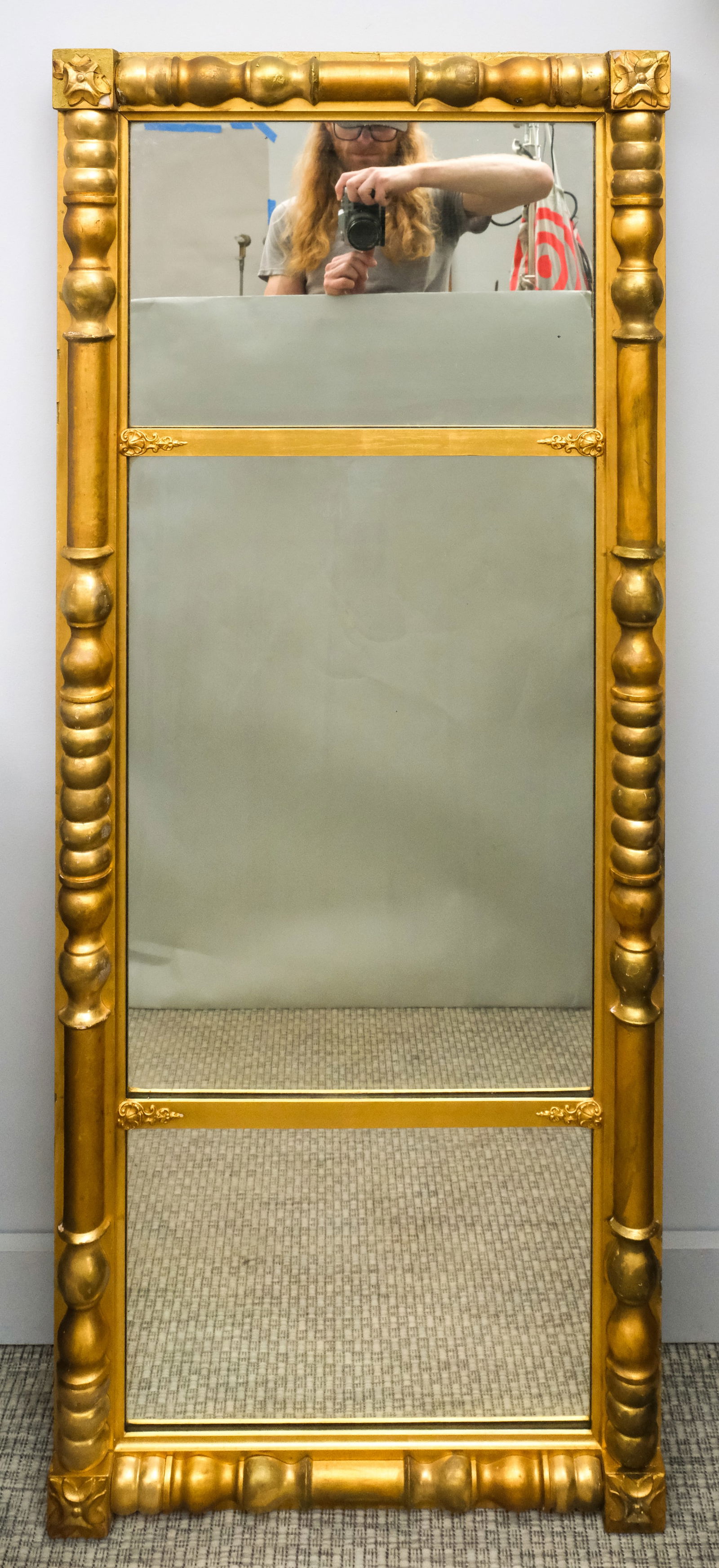 Federal Giltwood Mantel Mirror (1 of 5)