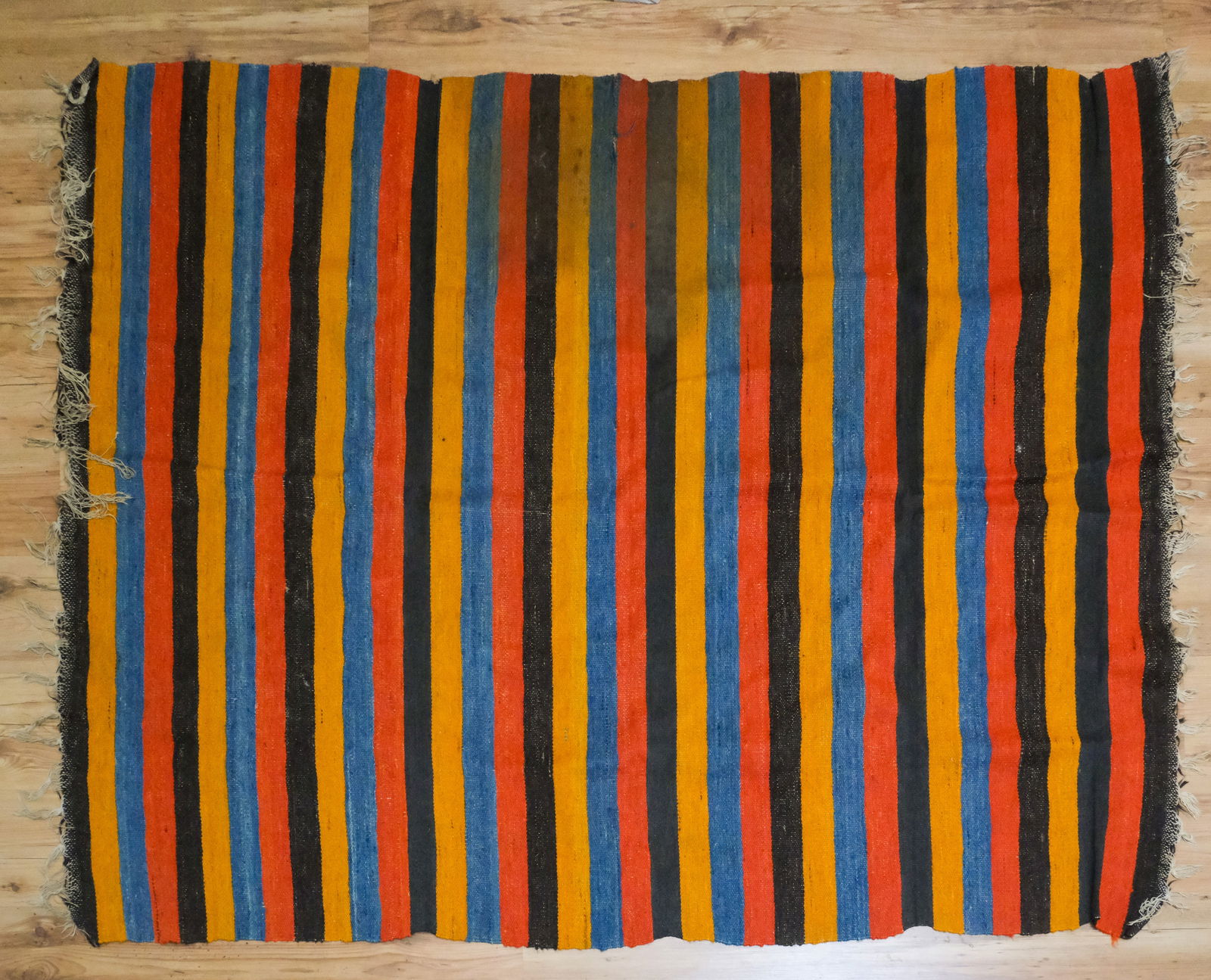 Antique Moroccan Flat Weave Rug 58" x 80" (1 of 3)