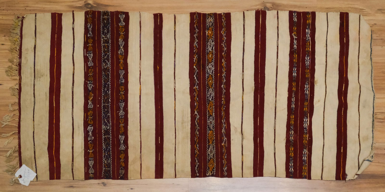 Antique Kilim Flat Weave Rug 26" x 55" (1 of 7)