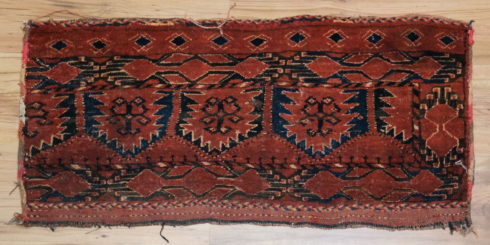 Anatolian Kurdish Saddle Bag Face 17" x 36" (1 of 6)
