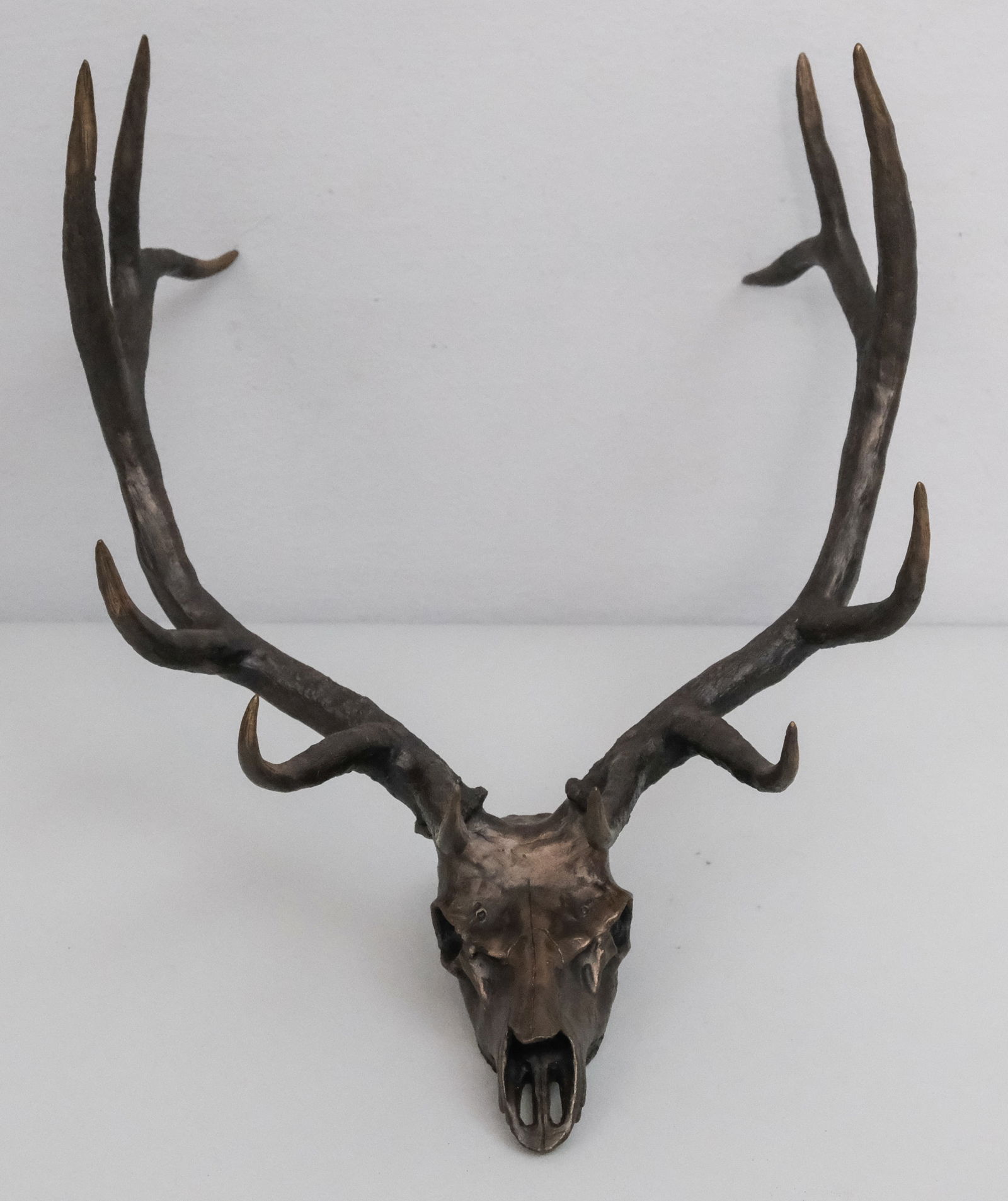 Jim Eppler Elk Skull Bronze Sculpture (1 of 7)