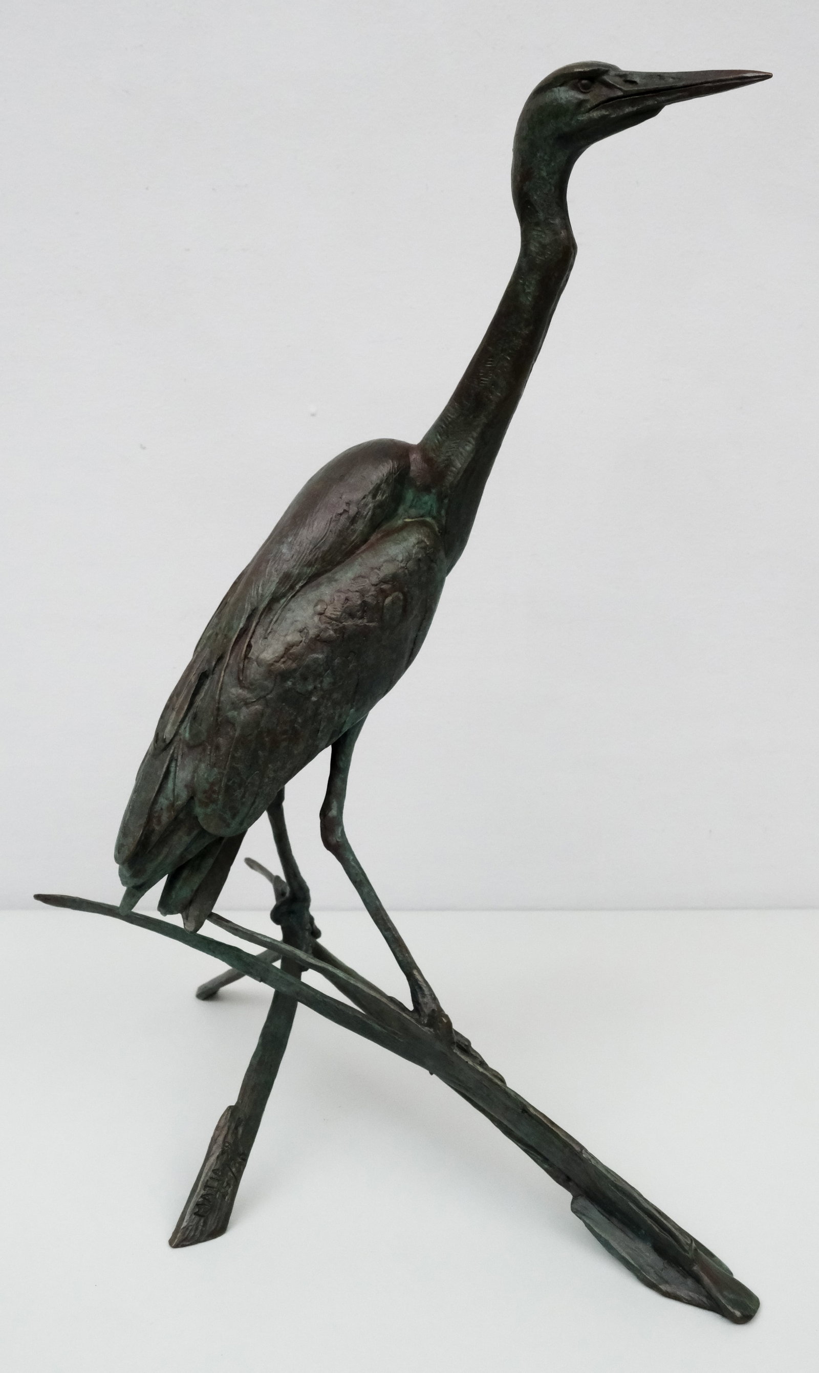 Walter Matia, Bronze of a Heron (1 of 12)