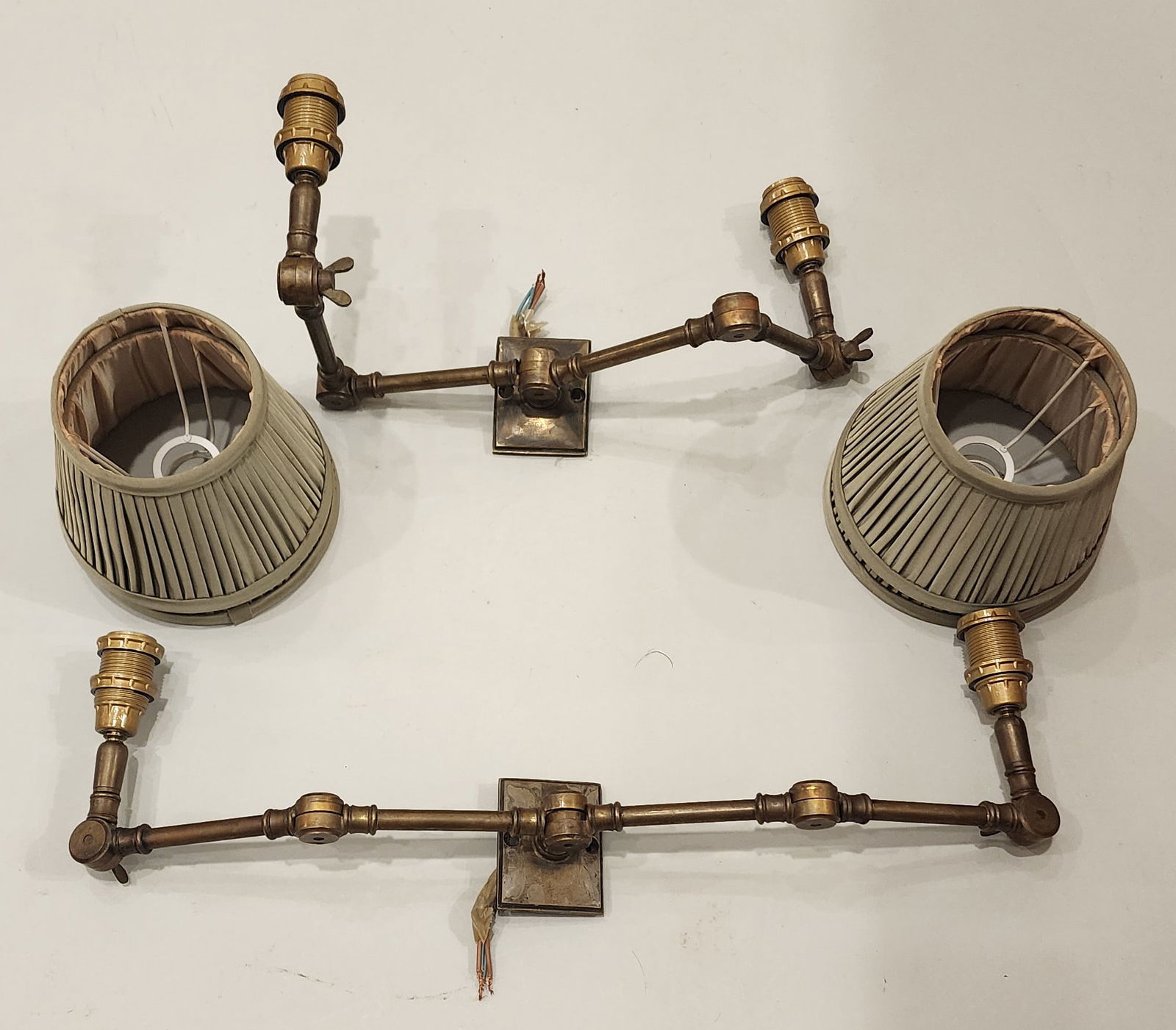 Pair of Industrial Metal Adjustable Wall Lights (1 of 5)