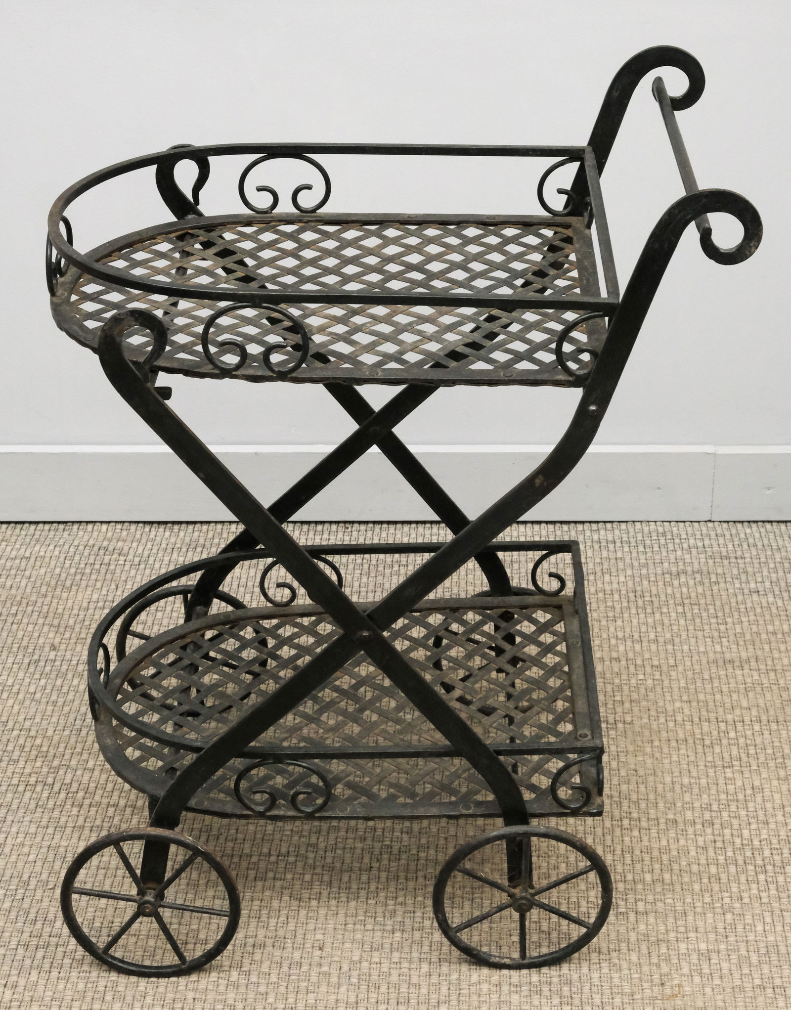Vintage Wrought Iron Garden Cart (1 of 4)