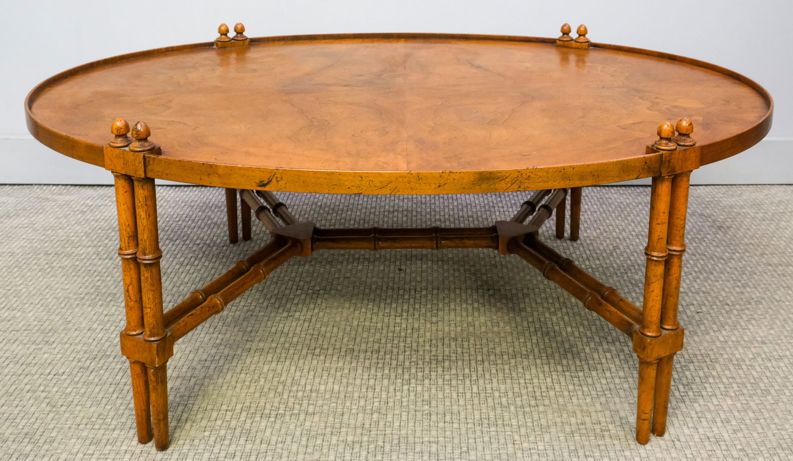 Faux Bamboo Regency Style Coffee Table (1 of 8)