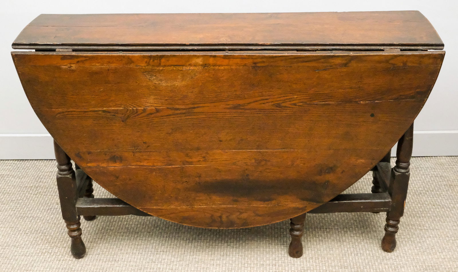 English Oak Gateleg Drop Leaf Table (1 of 10)