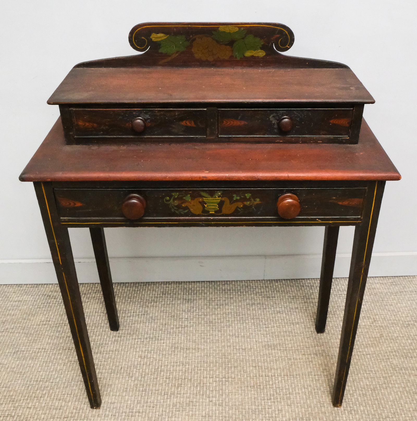 Painted Sheraton Tiered Top Dressing Table (1 of 7)