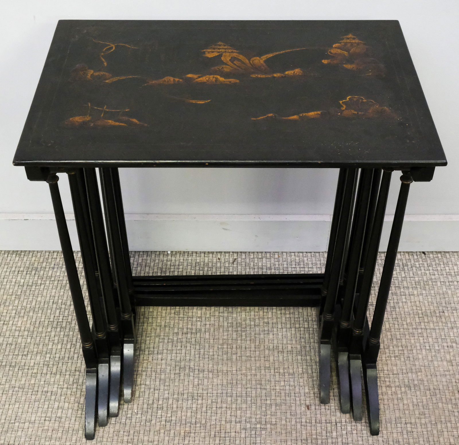 Set of Chinoiserie Nesting Side Tables (1 of 14)