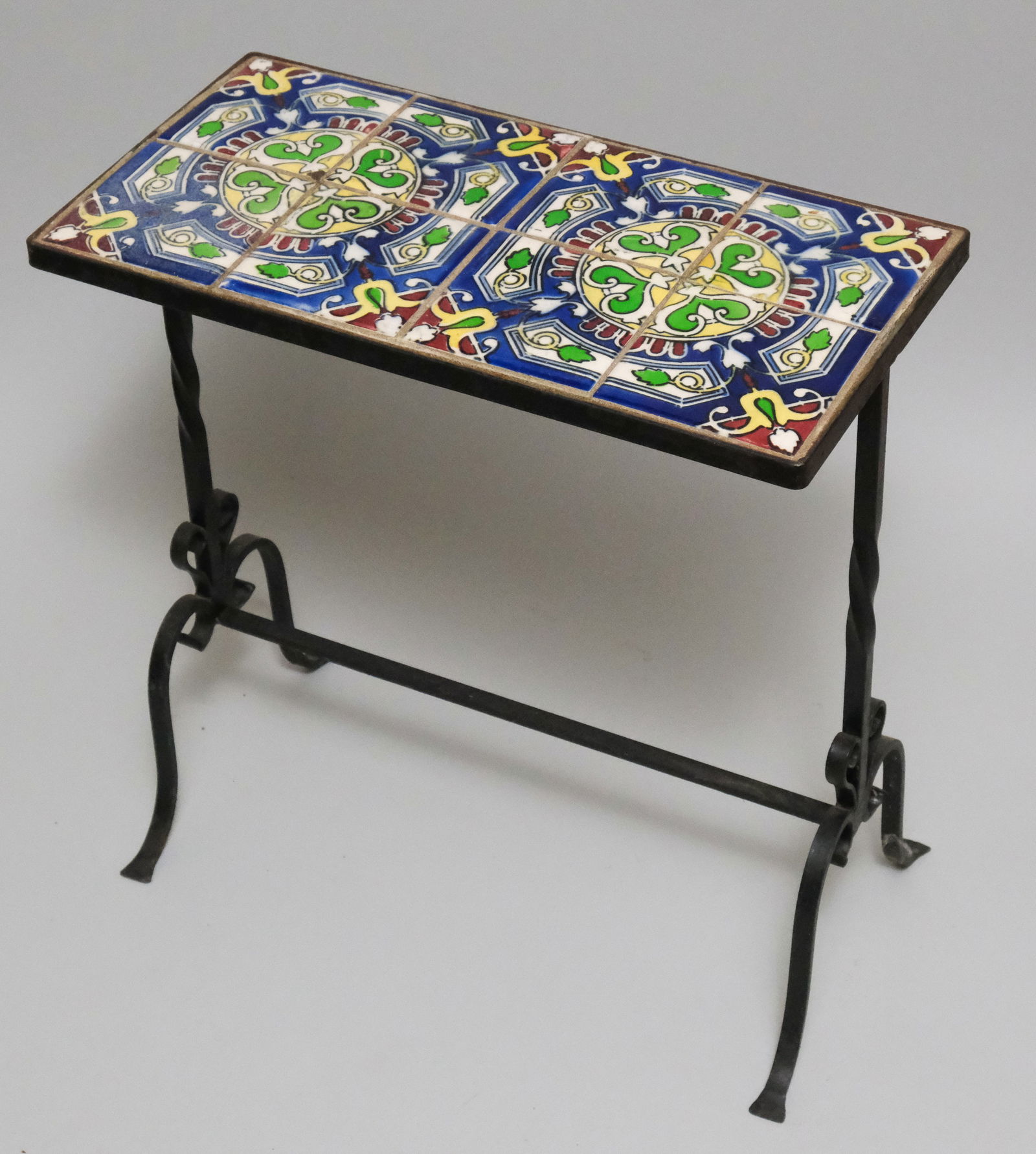 Wrought Iron & Tile Top Stand (1 of 6)