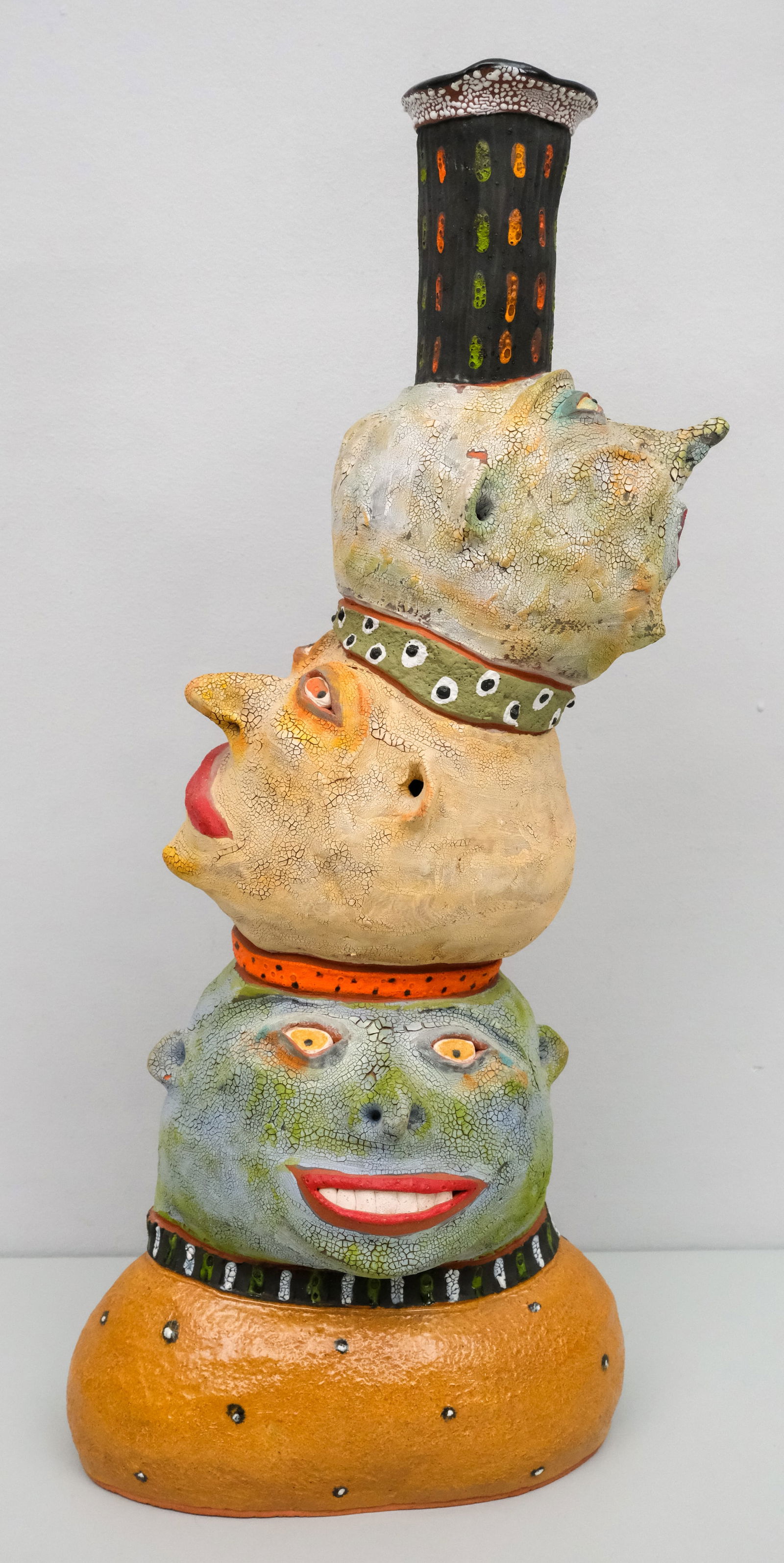 Deb Fleck-Stabley, A Stack of Three Heads Vase (1 of 10)