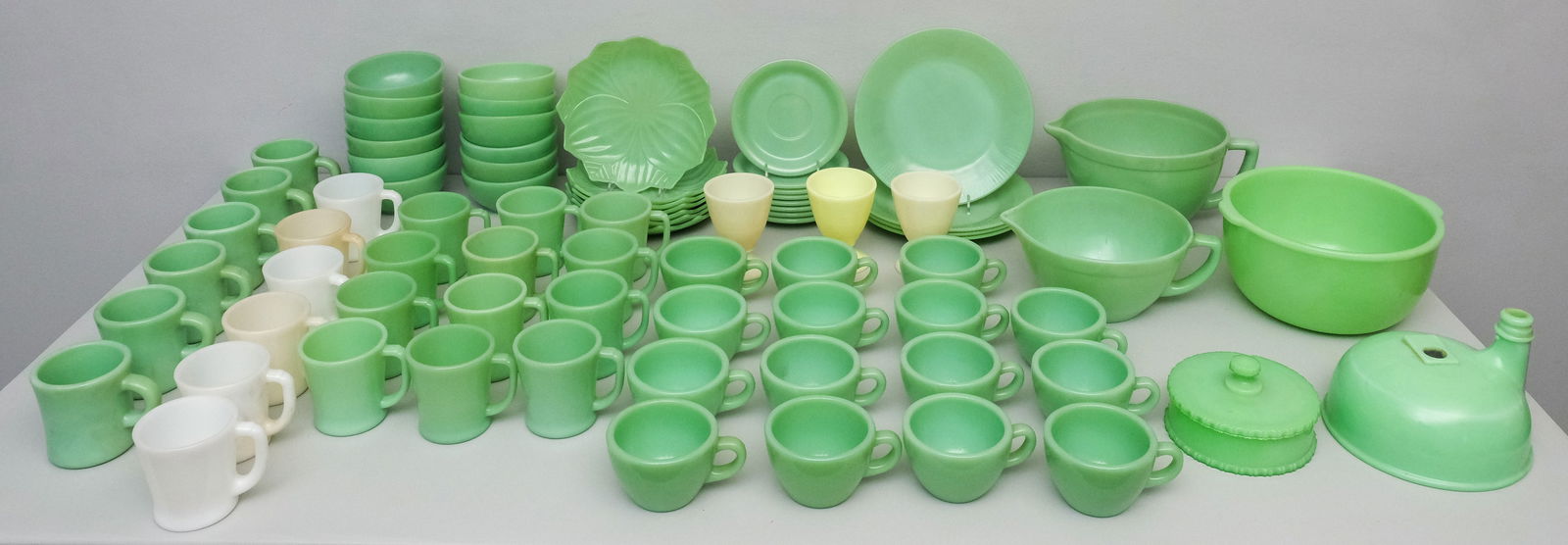 Extensive Collection of Vintage Jadeite Dinnerware (1 of 19)