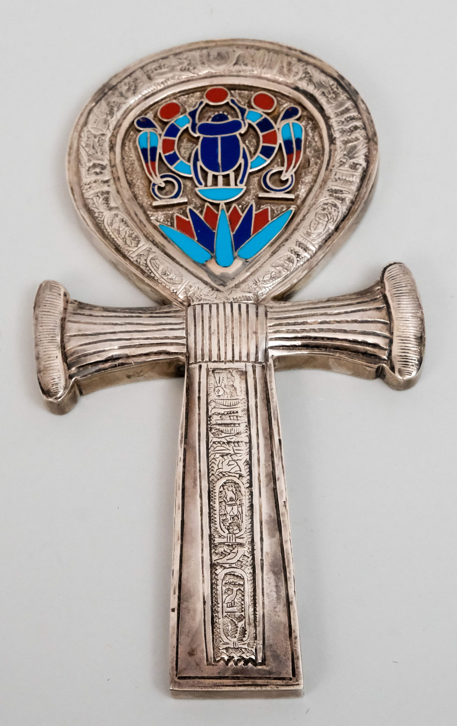 Large Antique Egyptian Silver Ankh (1 of 6)