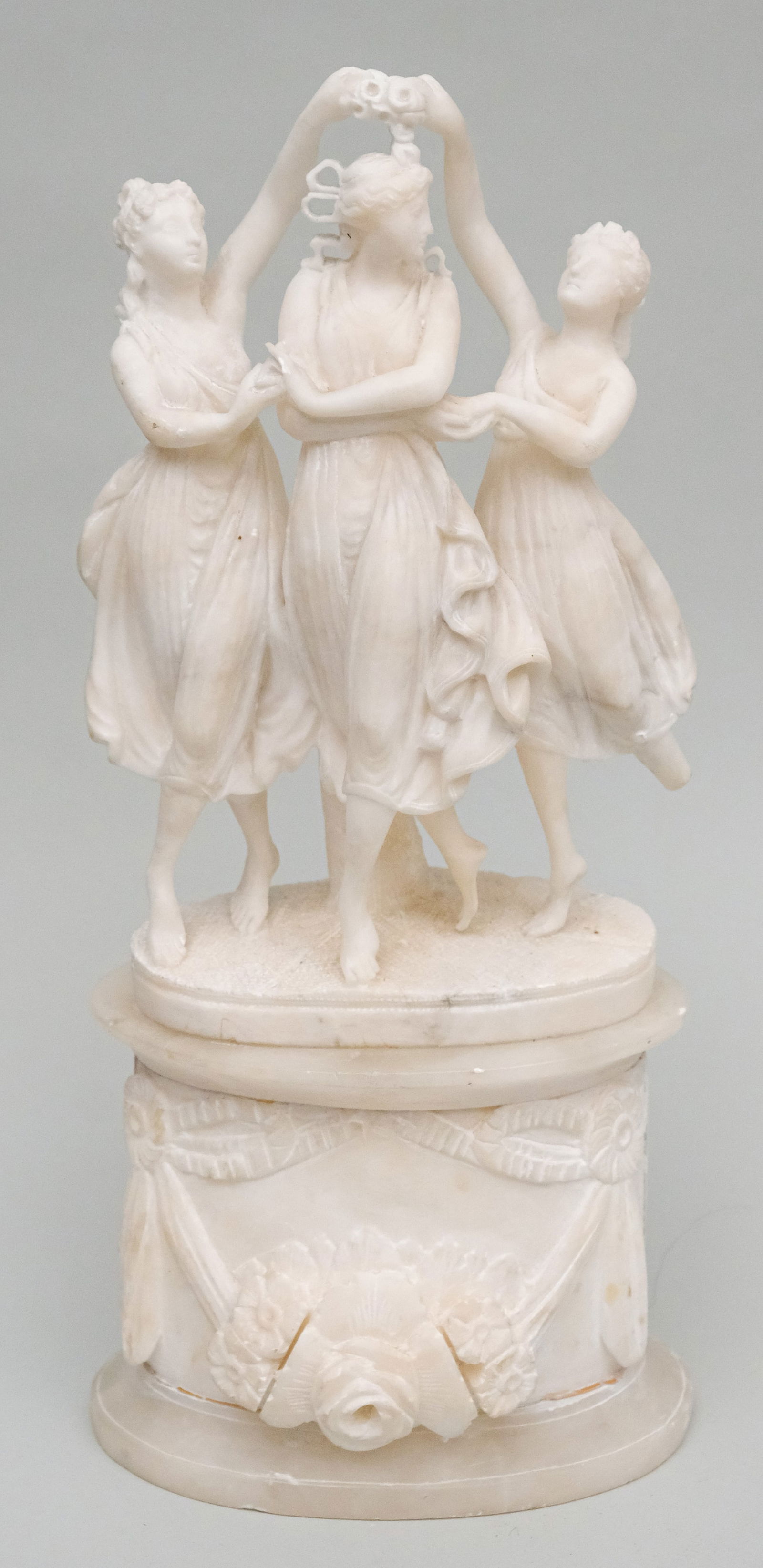 Antique Alabaster Sculpture of the Three Graces (1 of 9)