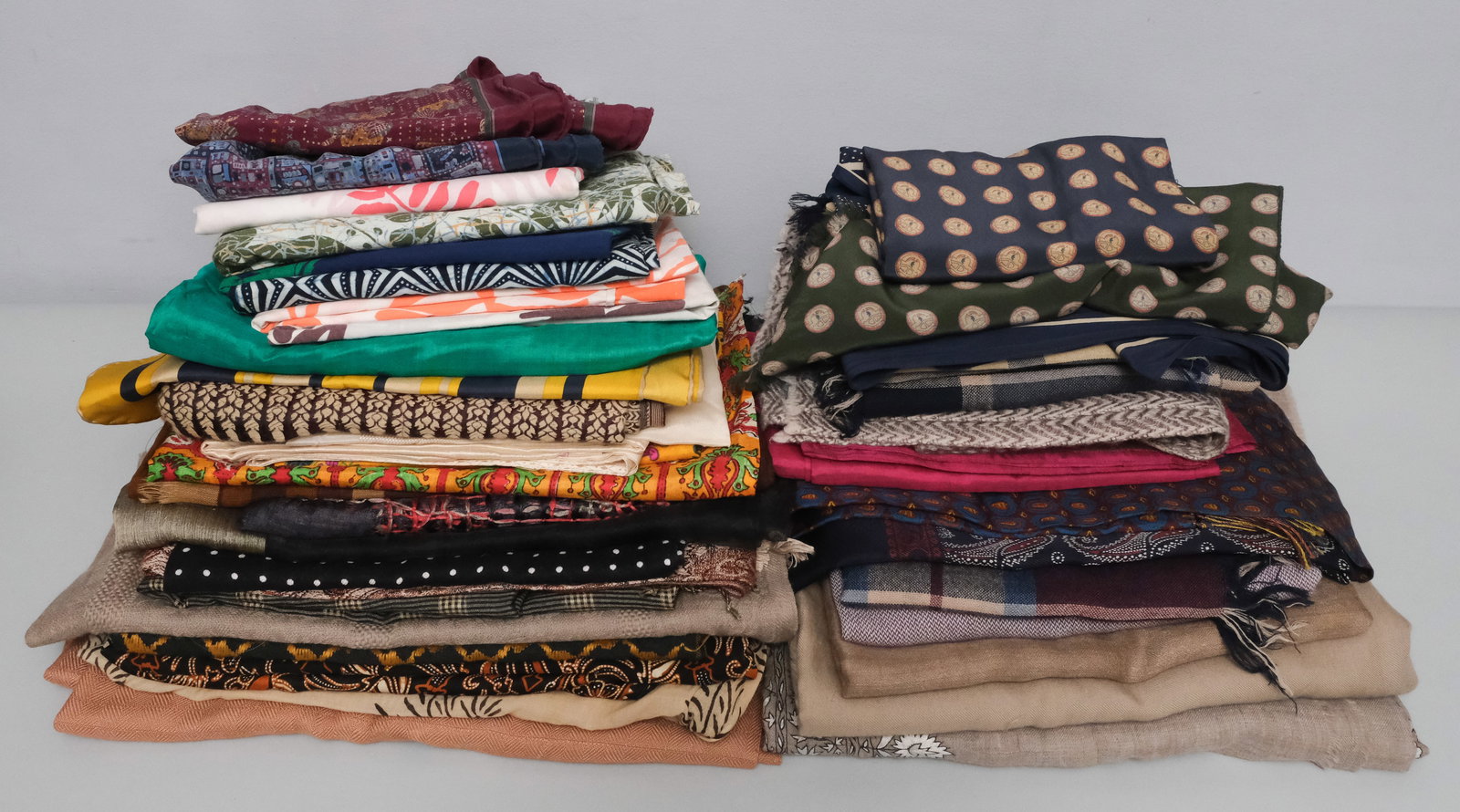 Large Lot of Scarves, Wraps and Textiles (1 of 1)