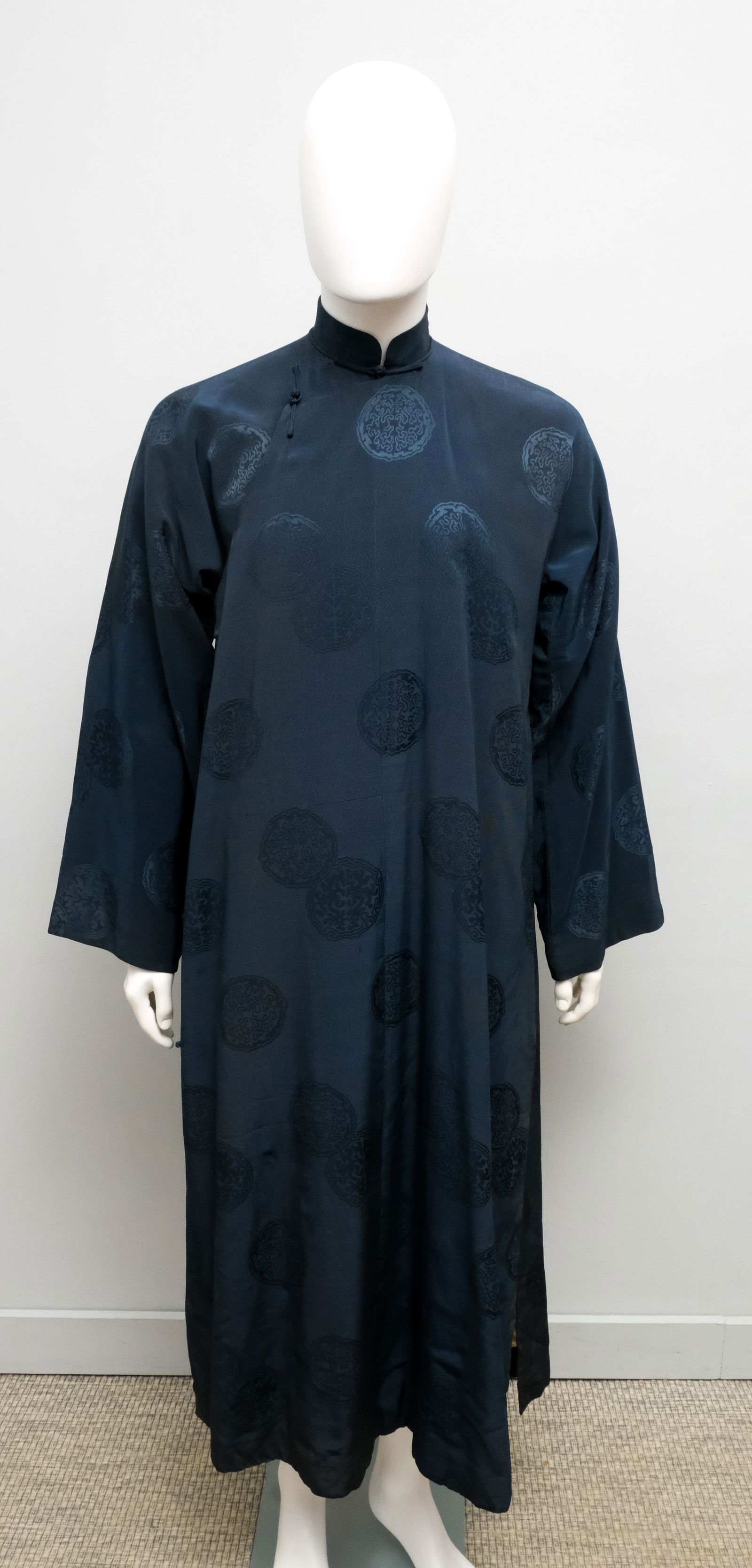 Navy Blue Silk Changshan (1 of 10)