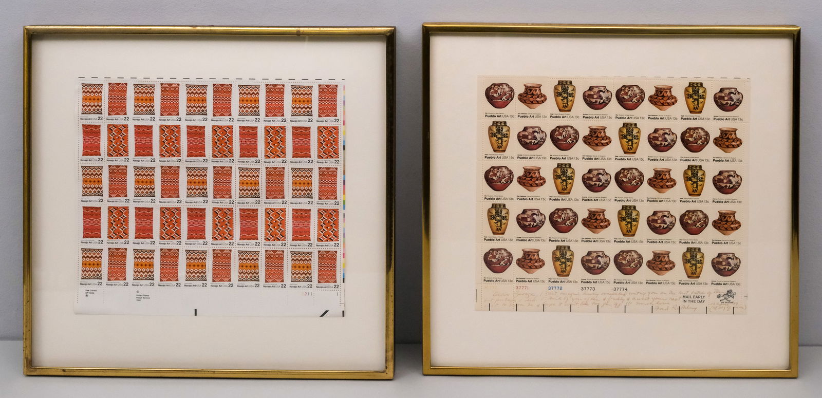 Two Sheets of Commemorative Native Stamps (1 of 11)