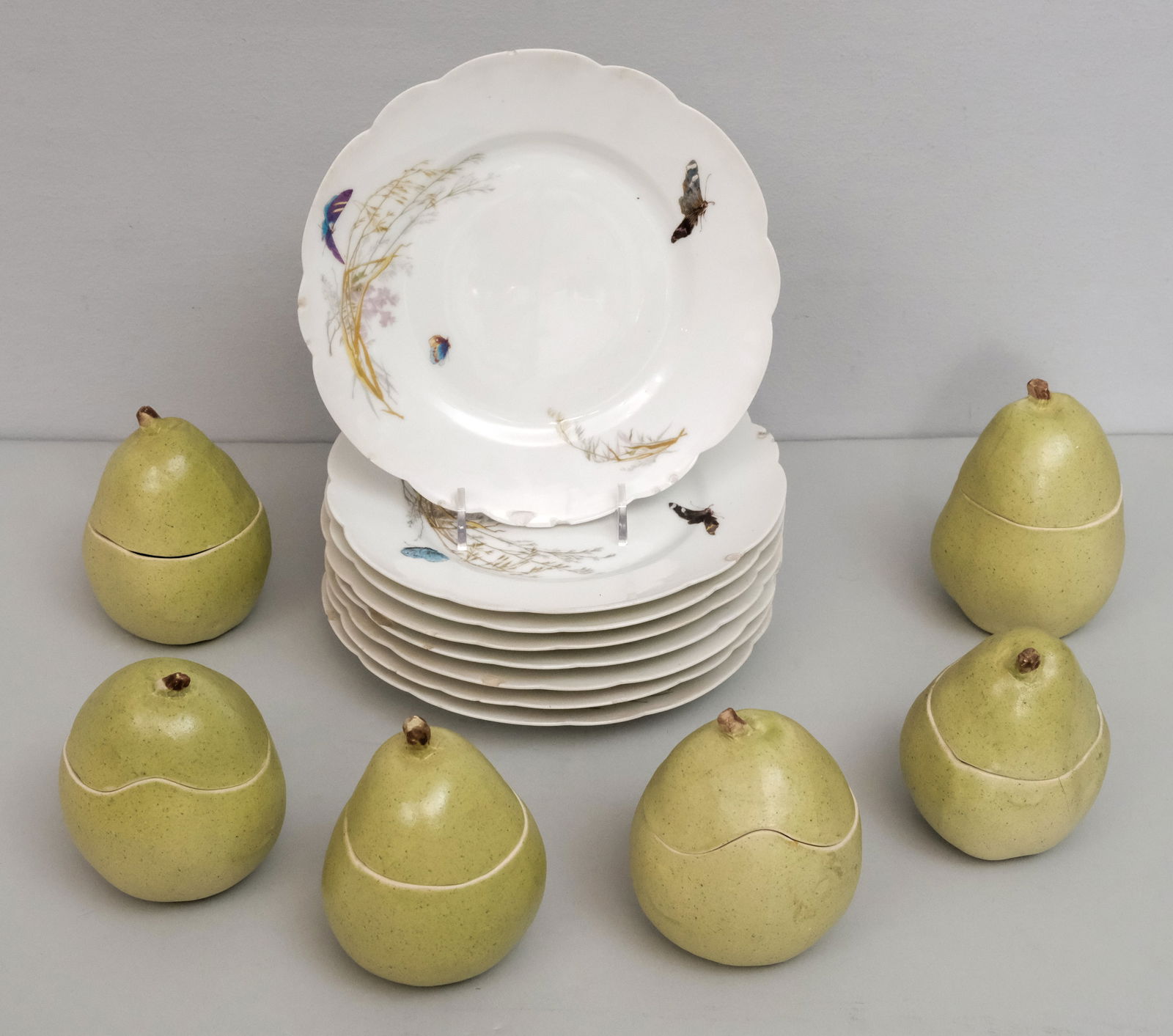 Six Barbara Eigen Pottery Pear Boxes (1 of 12)