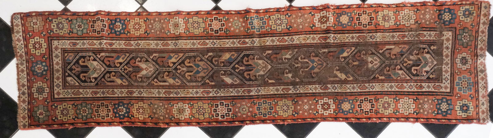 Antique Shirvan Long Rug or Runner 30" x 113" (1 of 4)