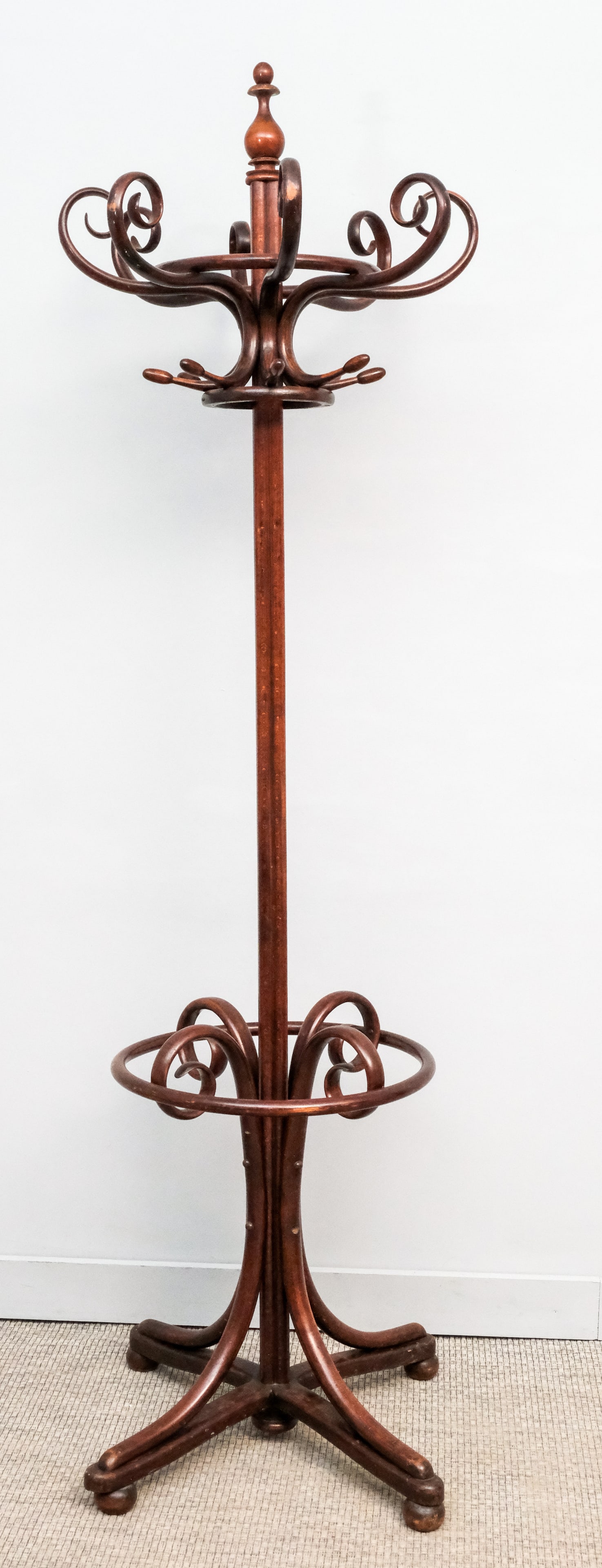 Thonet Bentwood Hat Stand, Label from J & J Kohn (1 of 9)