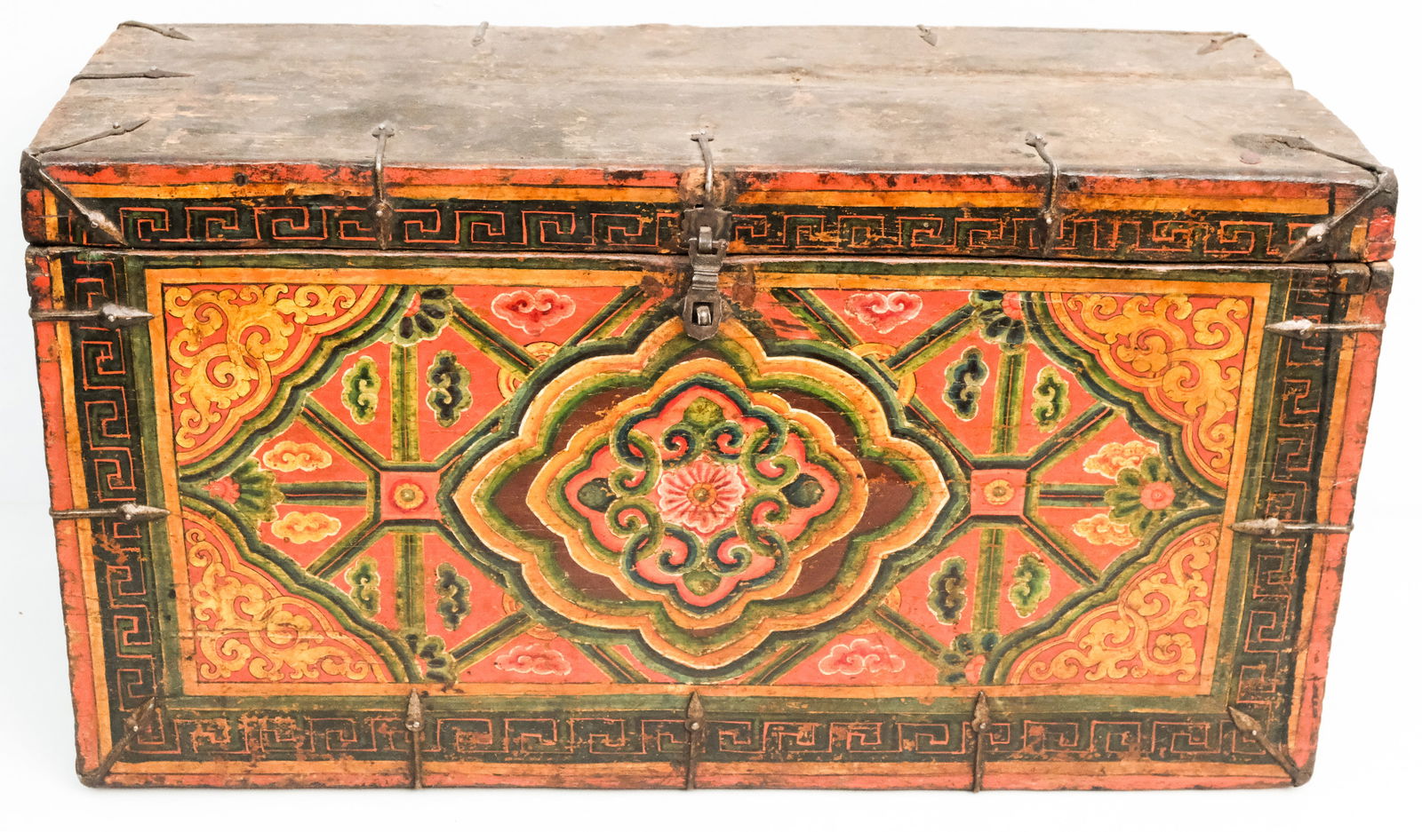 Antique Tibetan Ornately Decorated Chest (1 of 9)