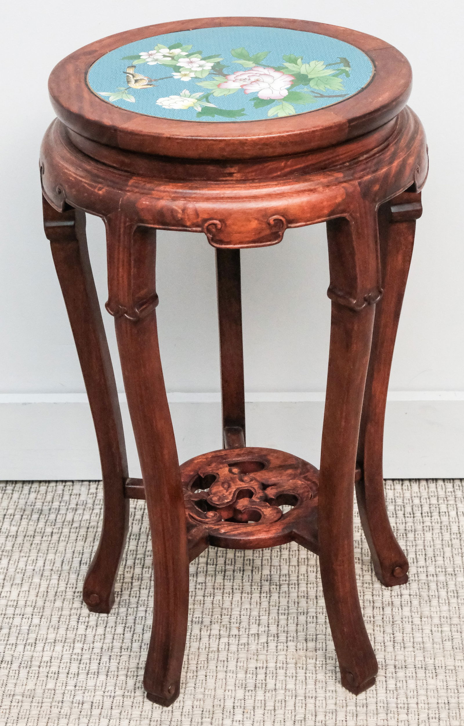 Antique Chinese Cloisonne Top Plant Stand (1 of 10)