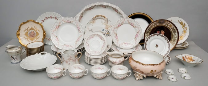 Large Group of Mostly Limoges Porcelain