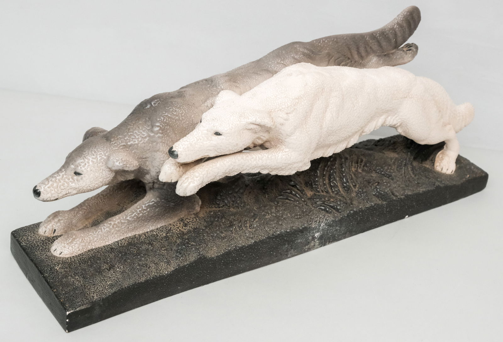 Large Sevres Vinsare Pottery Hound Group (1 of 8)