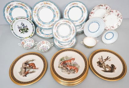 Group of Minton & Royal Worcester Porcelain
