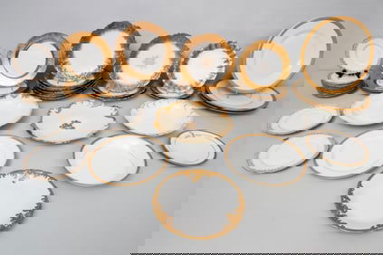 Group of Gold & Gold Encrusted Porcelain