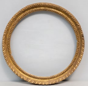 English Giltwood Round Frame 11 1/4"