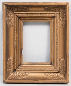 French Empire Giltwood Frame 6" x 8 3/4"