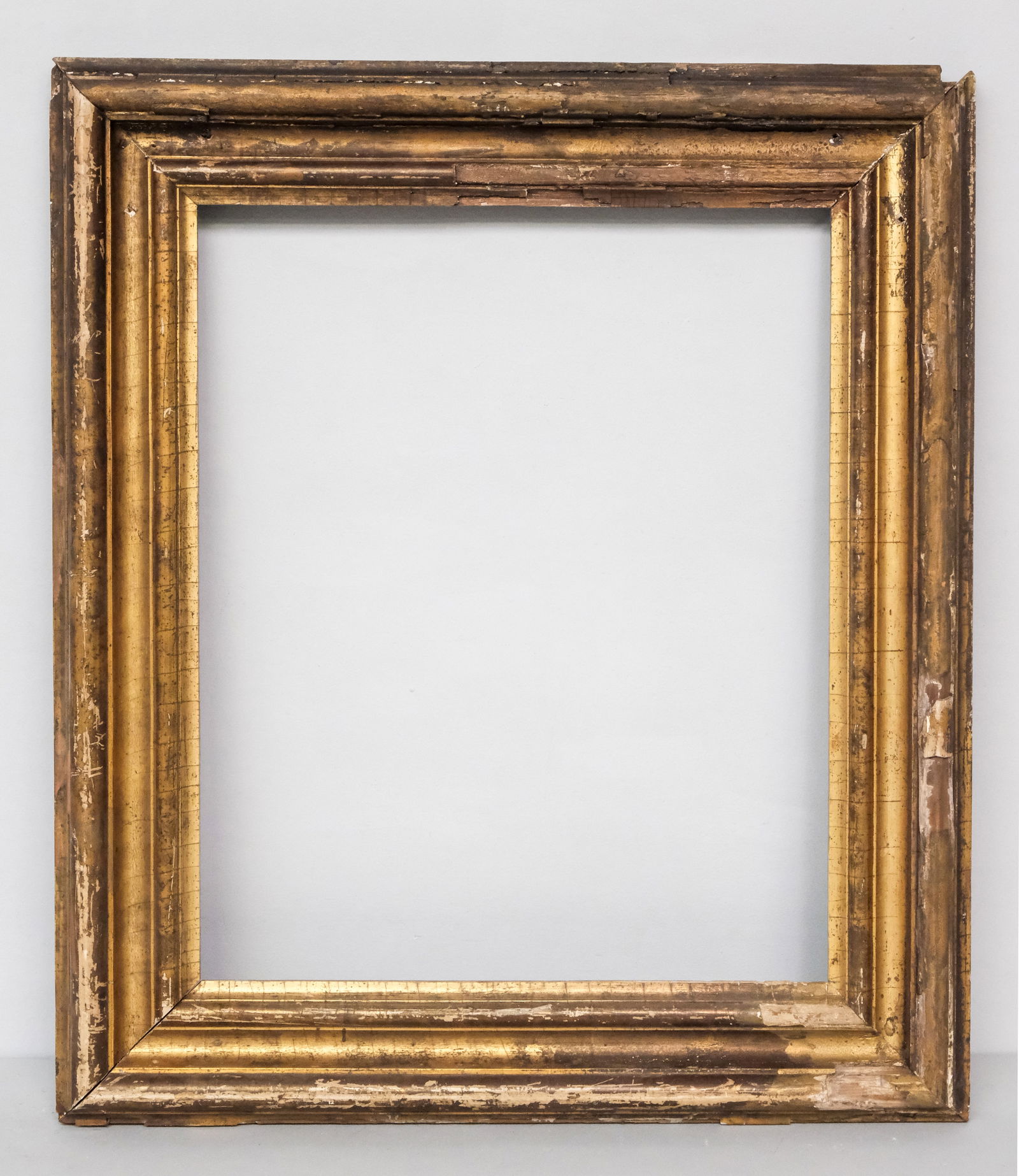 American Lemon Gold Frame 18" x 22": American, ca. 1840, having cove profile. Overall 25 1/2" x 29 1/2", rabbet 18" x 22", 4" molding