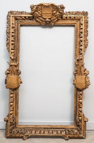 Early English Giltwood Trophy Frame 27 1/2" x 50"