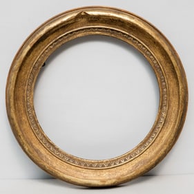Giltwood Convex Mirror Frame 13 3/4"