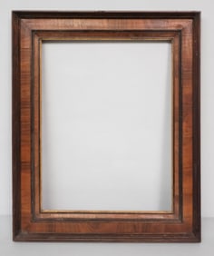 Burl and Giltwood Frame 19 1/2" x 25 3/4"