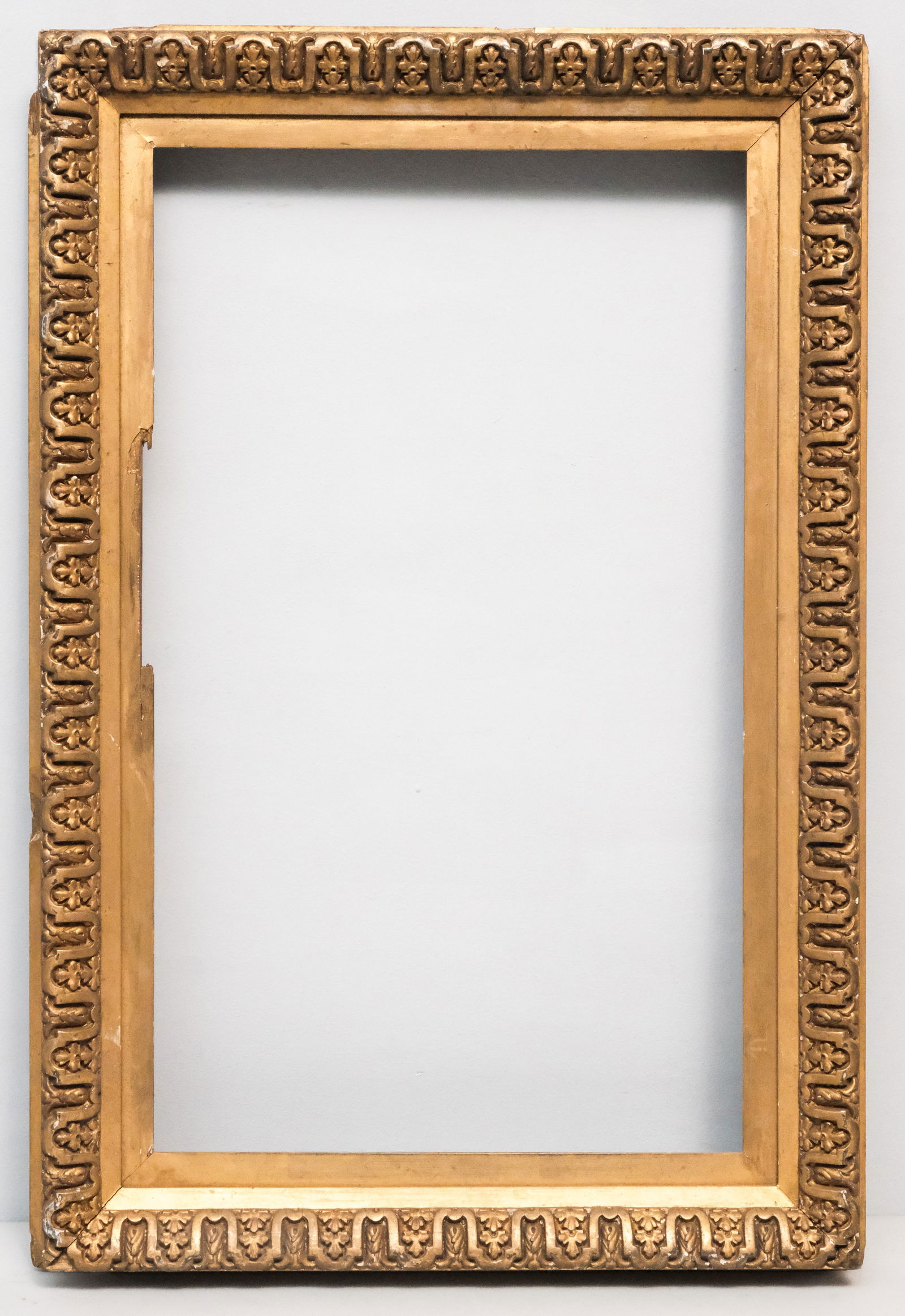 American Aesthetic Gilt Frame 15" x 25": American, ca. 1880. Overall 20 1/2" x 30 1/2", rabbet 15" x 25", 3 1/4" molding