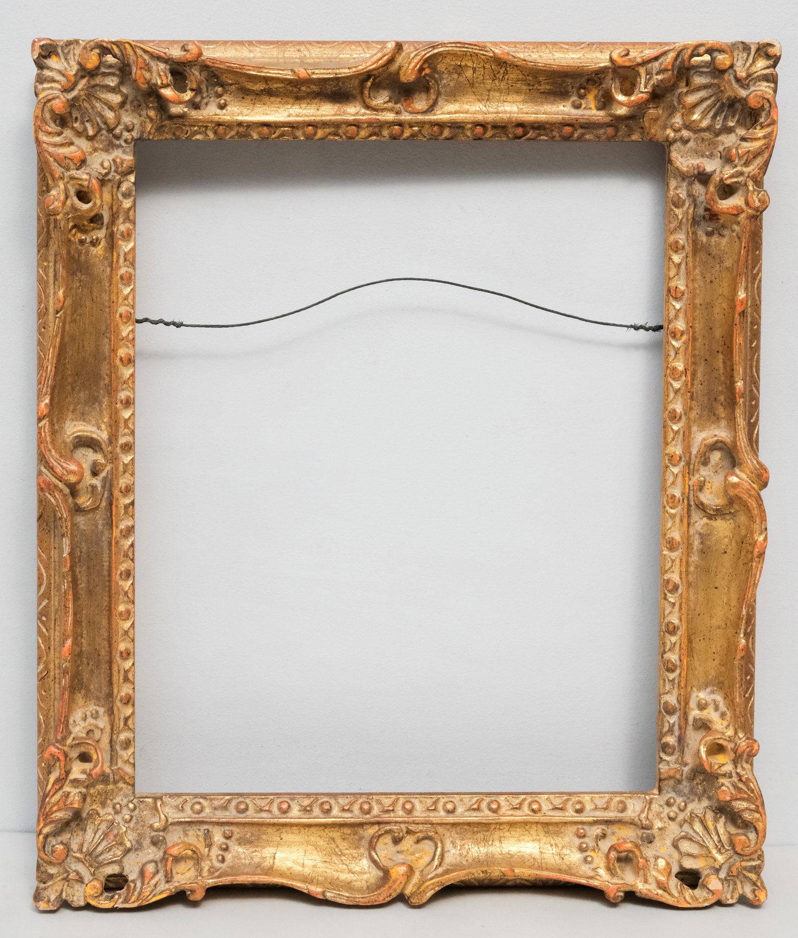 Louis XIV Giltwood Frame 12 1/4" x 15 1/4": French, 20th century, carved and gilded. Overall 16 1/2" 19 1/2", rabbet 12 1/4" x 15 1/4", 2 1/4" molding