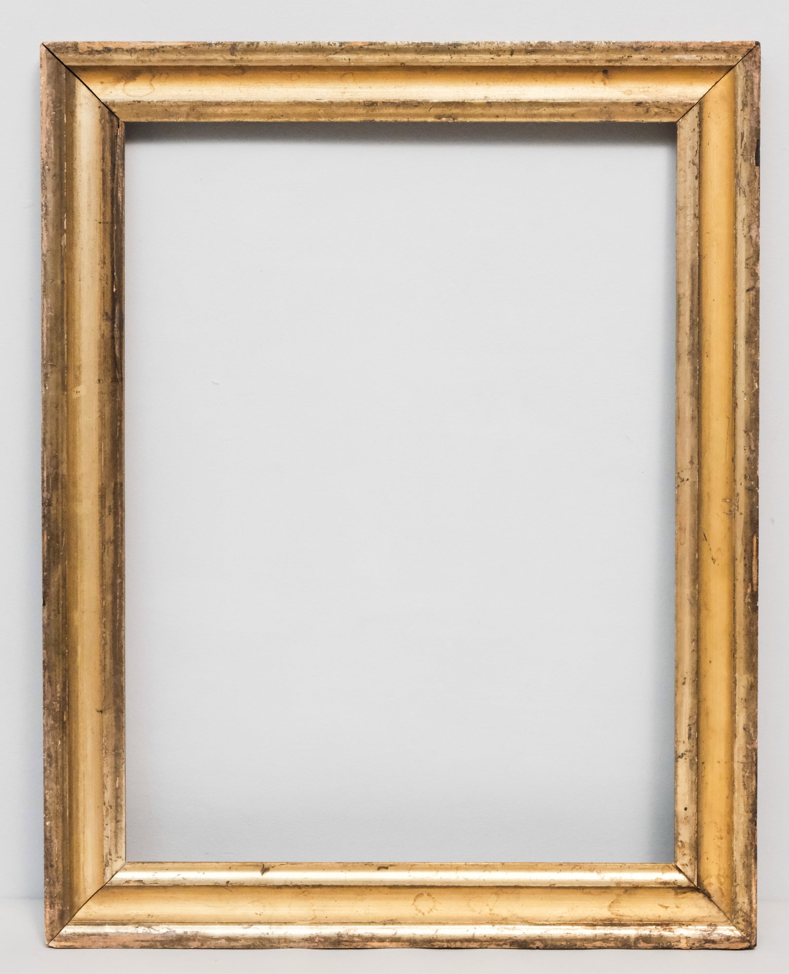 American Lemon Gold Frame 17 3/4" x 23 3/4": American, ca. 1840. Overall 22" x 28", rabbet 17 3/4" x 23 3/4", 2 3/4" molding