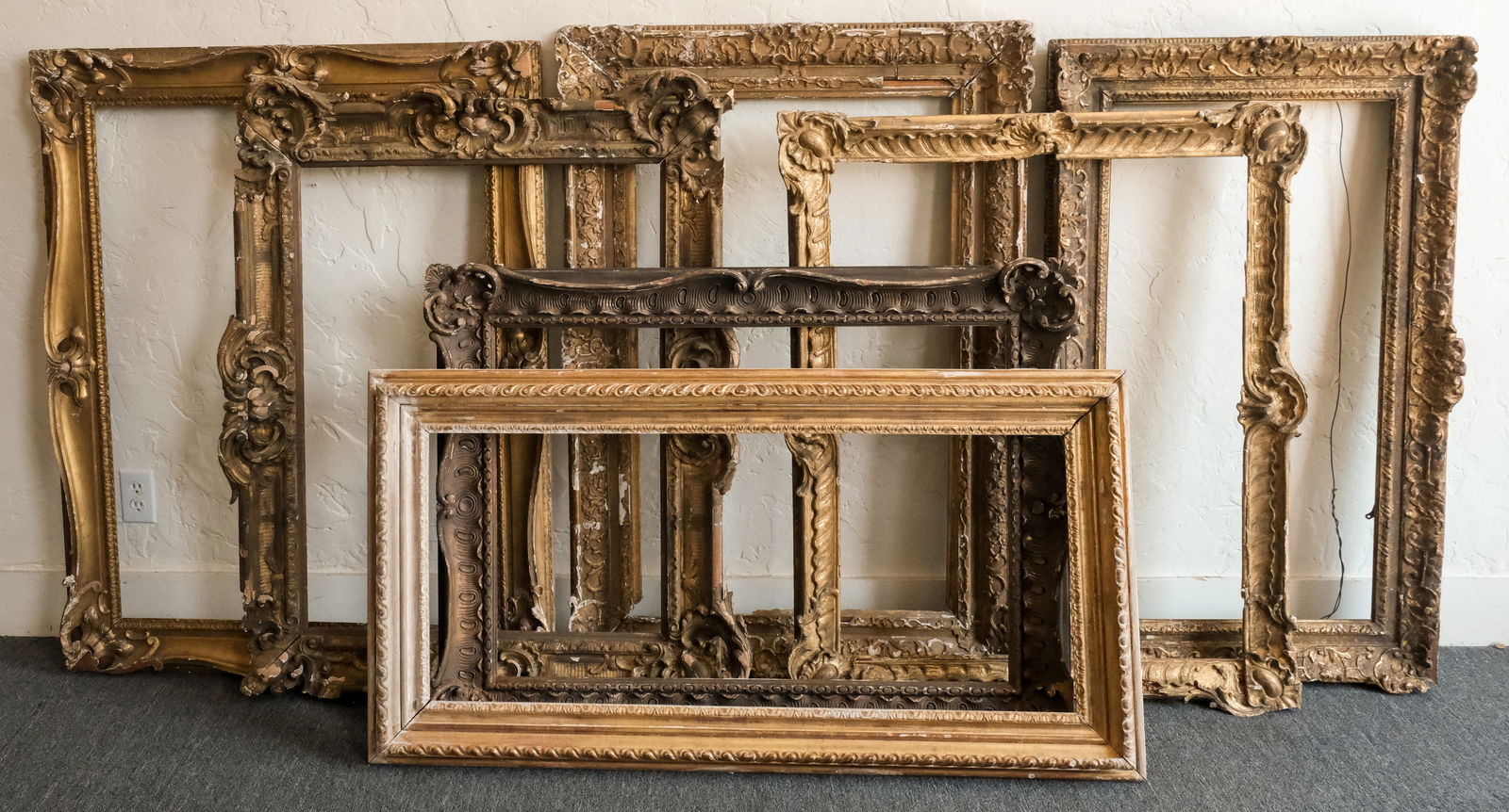 Group of 7 French Giltwood Frames (1 of 3)