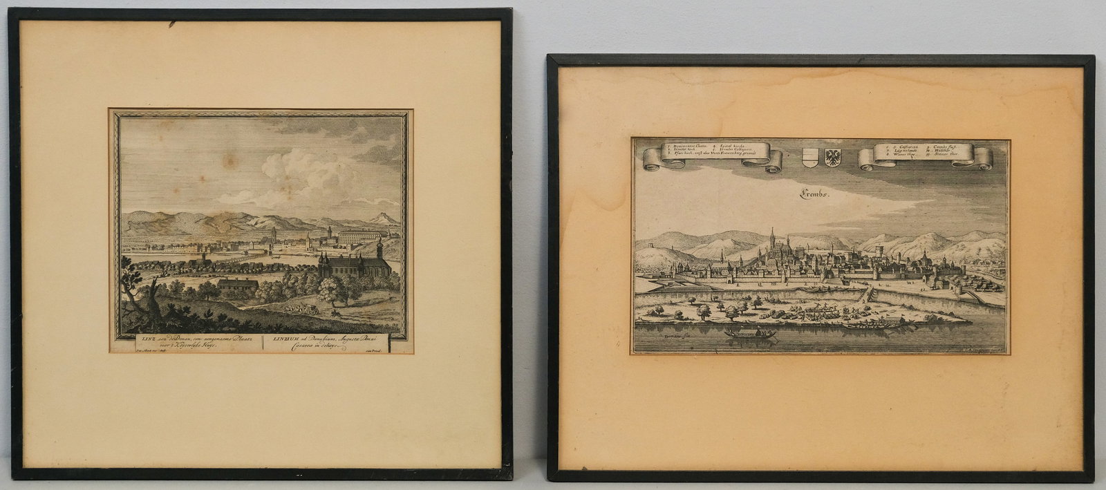 Two Maps "Krems an der Donau & Linz aen de Donau" (1 of 8)