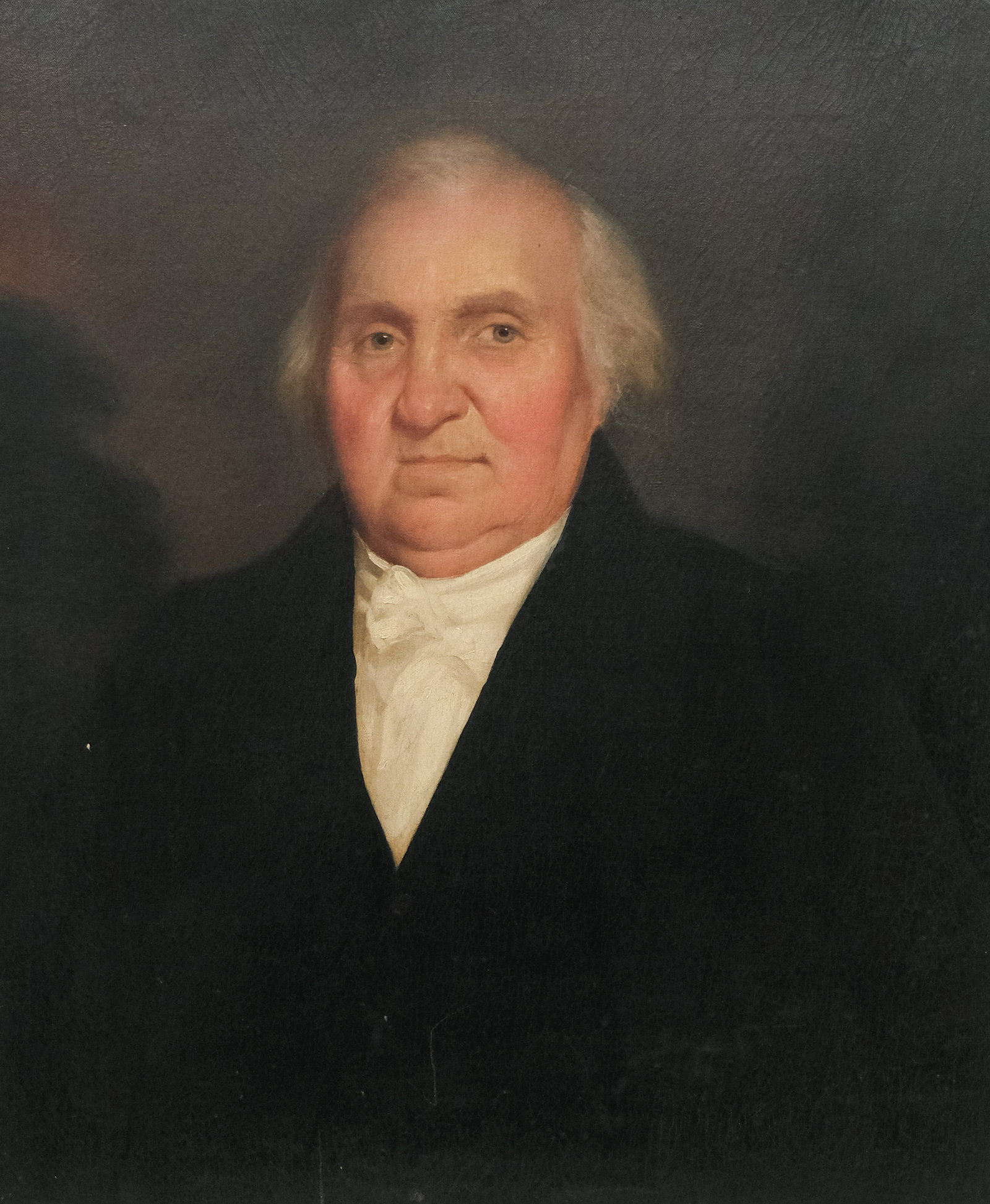 American School, Portrait of a Gentleman: American, ca. 1820, oil on canvas portrait, very well executed, no apparent signature, 25" x 30" canvas, unframed.