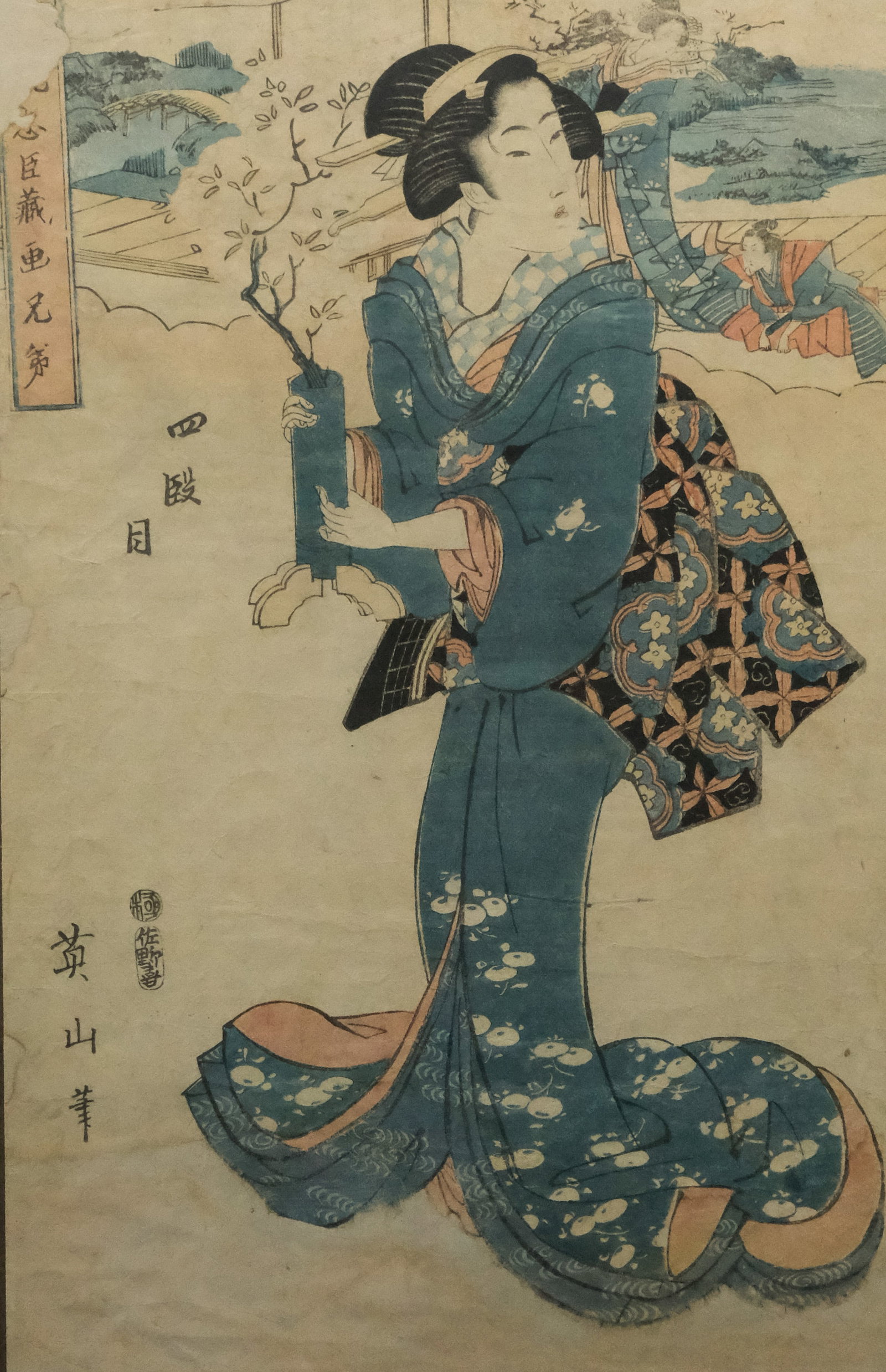 Kikukawa Eizan, Woodblock Print (1 of 5)