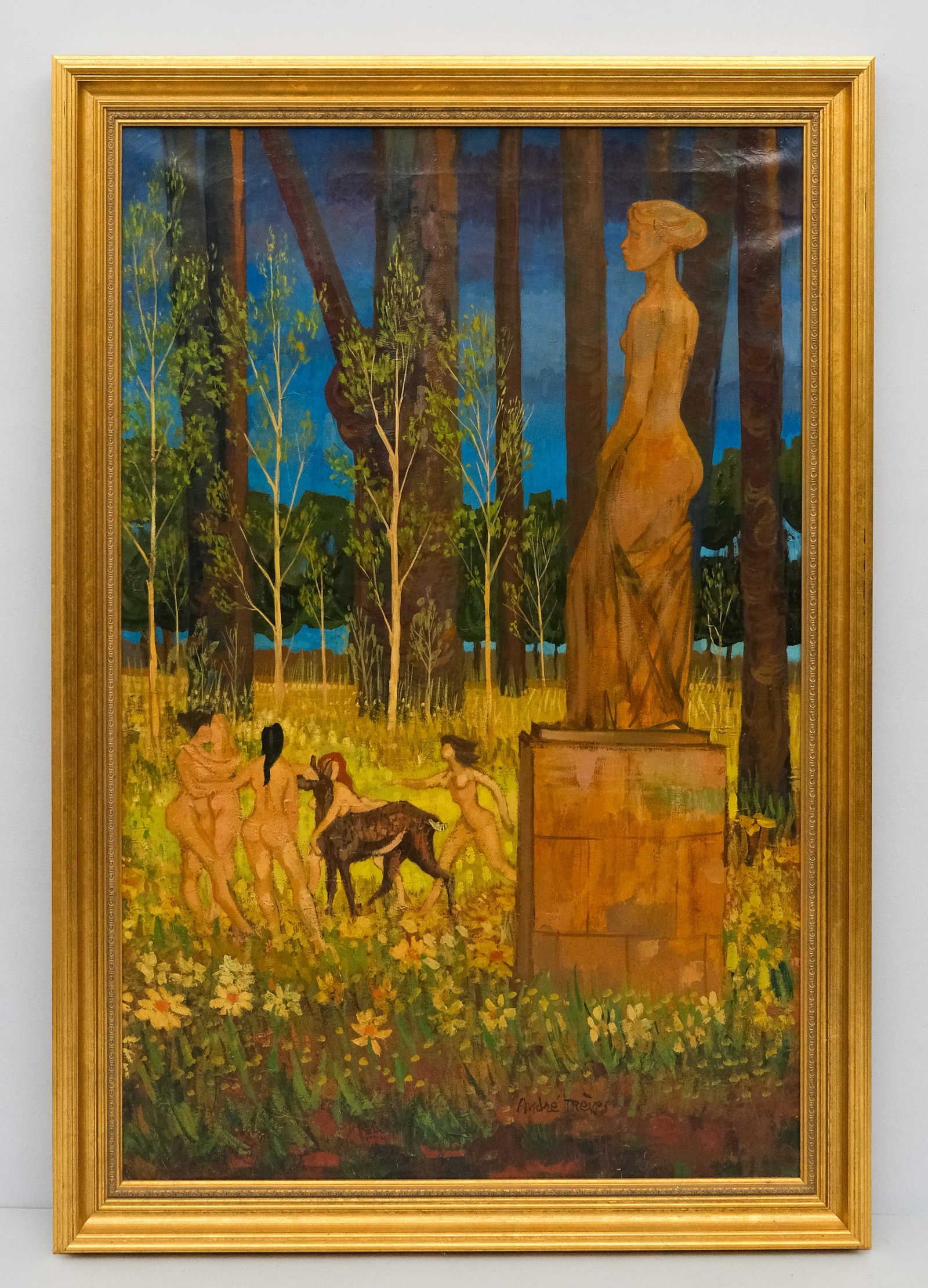 Andre Treves, "La Statue" - 2